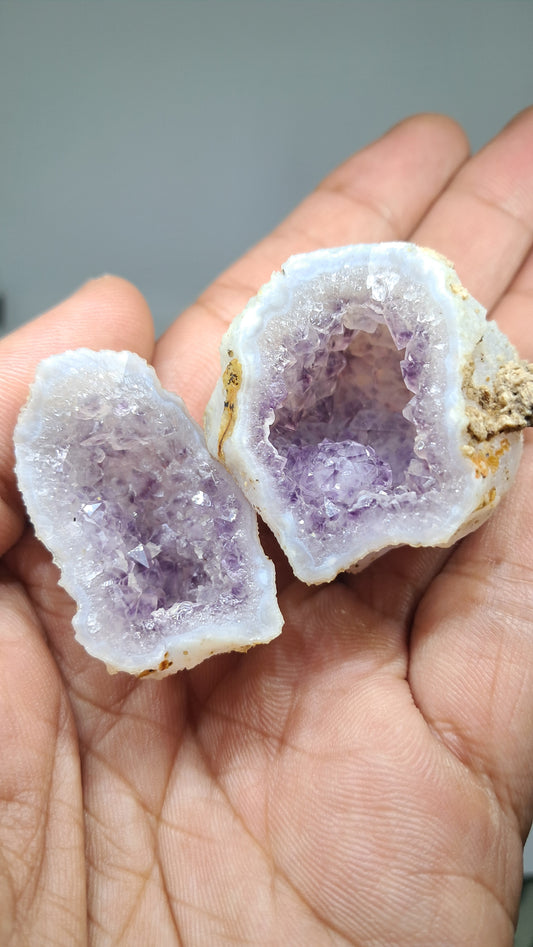 Geoda de amatista (Ajanta) | Cavidad profunda | Cristal natural | Piedra en bruto #GD28