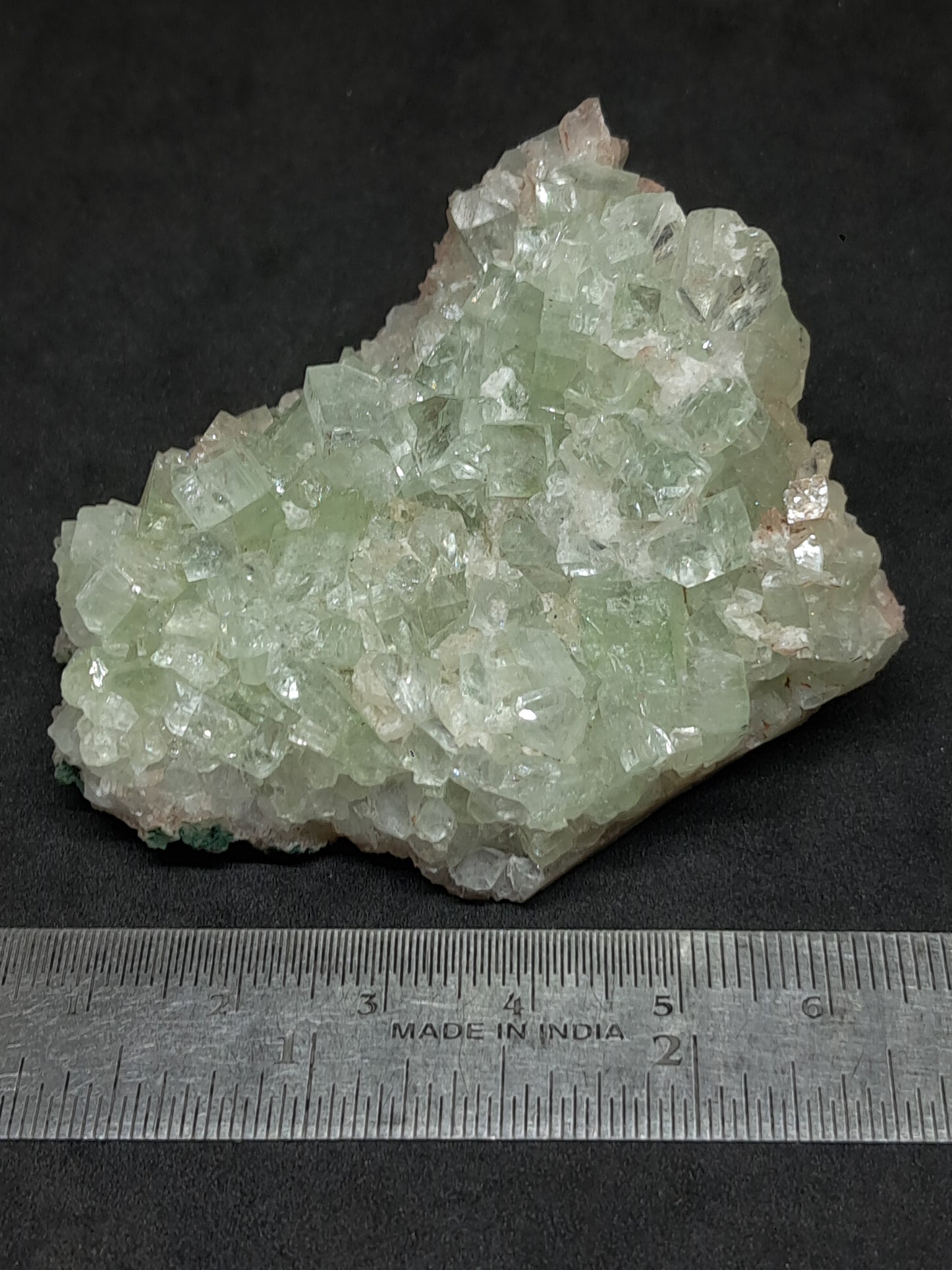 Green Apophyllite Cluster (Fluorapophyllite) (Ajanta) Rough Natural Crystal | Mineral Specimens #GA56