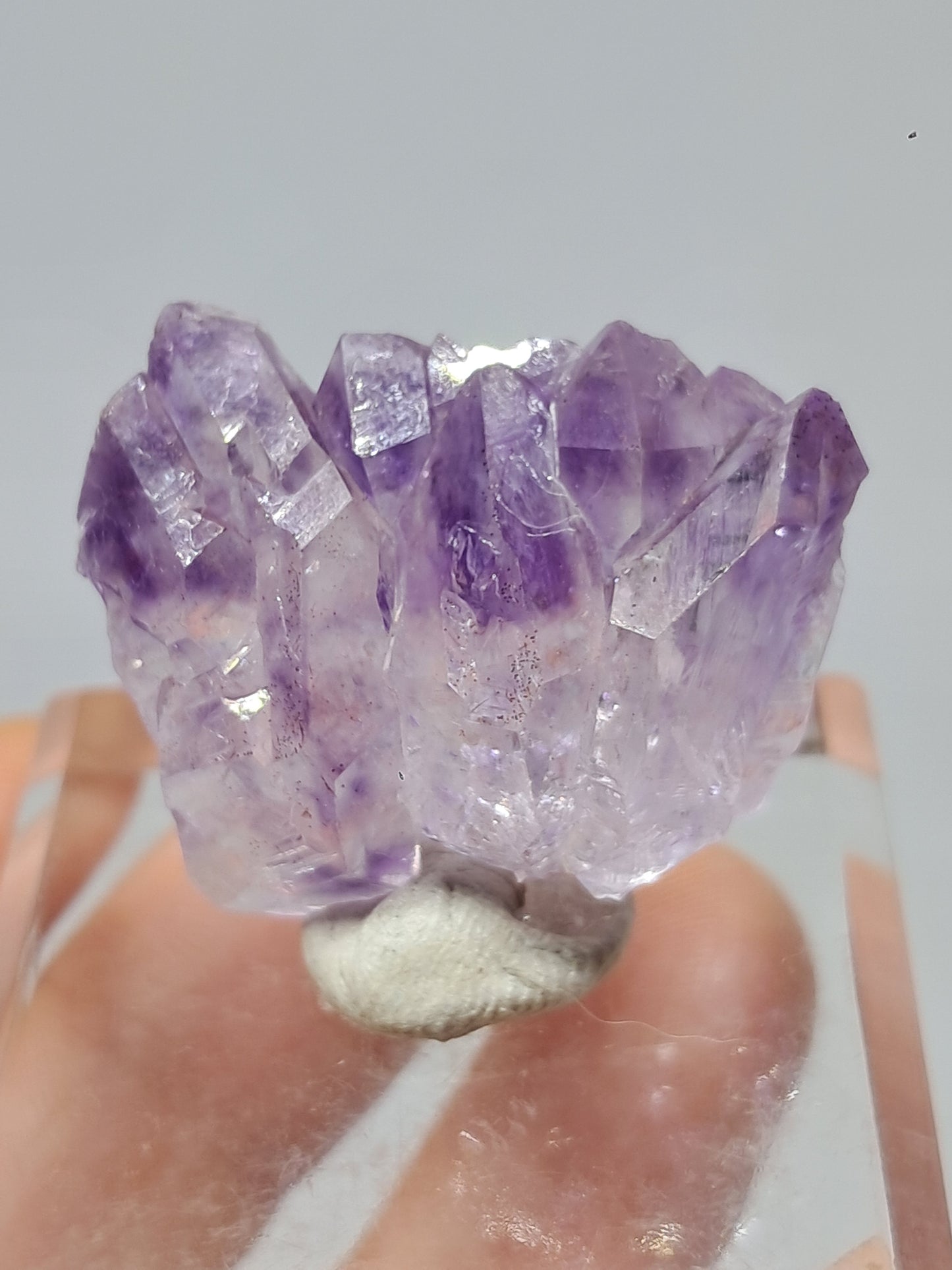Amatista Elestial (Karur) | Cúmulo de Cristales | Piedra Natural | Ejemplar Mineral #KA97