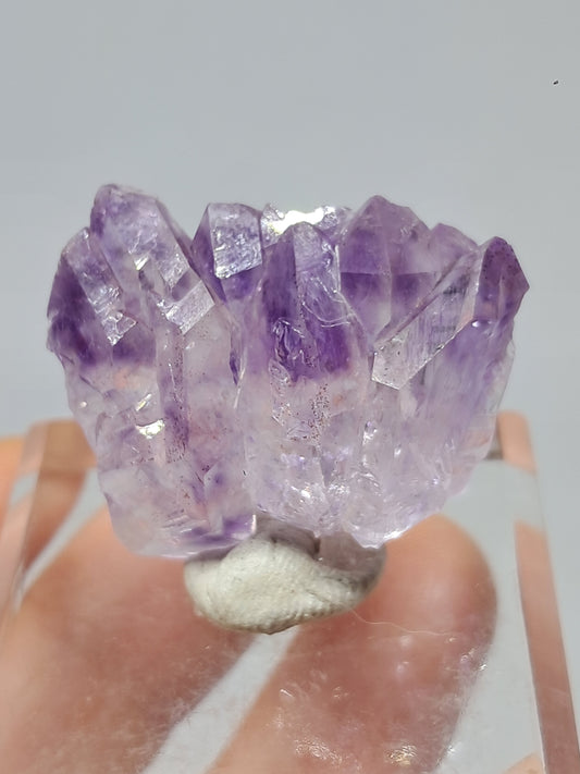 Amatista Elestial (Karur) | Cúmulo de Cristales | Piedra Natural | Ejemplar Mineral #KA97