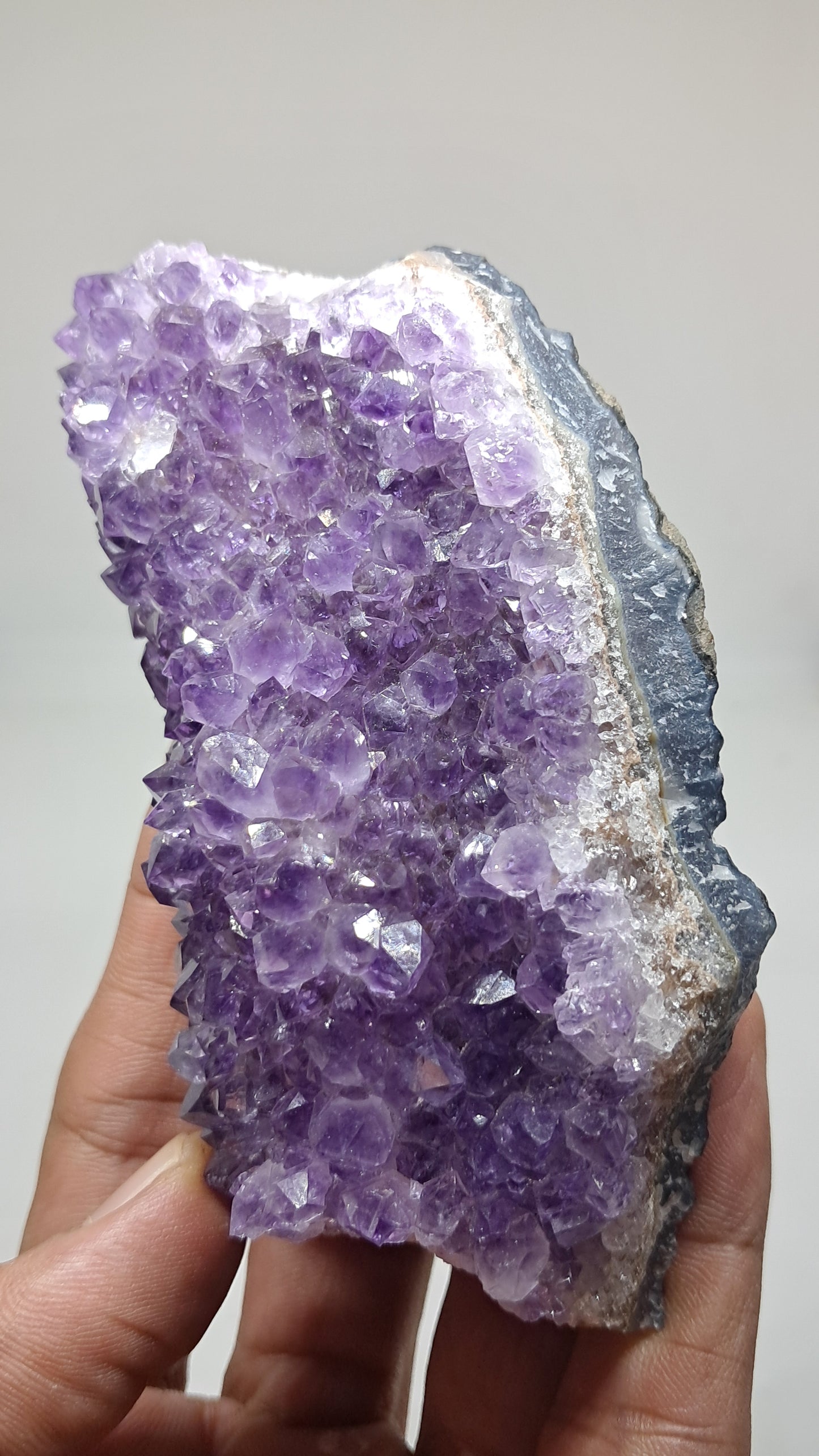 Deep Purple Amethyst (Brazil) | Natural Cluster | Mineral Specimen #AMB13