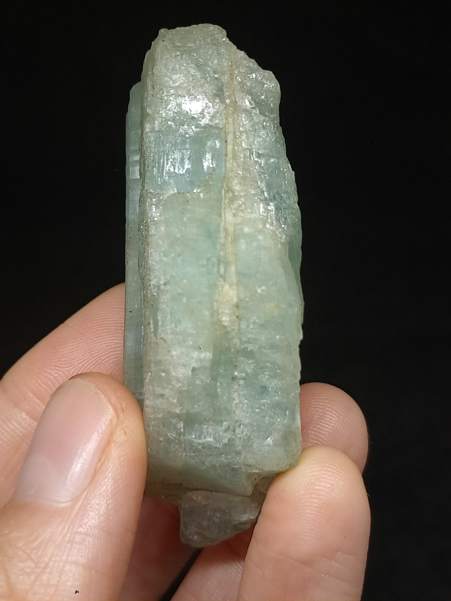 Aquamarine (Andhra Pradesh) Rough Natural Crystal | Mineral Specimen #AQM40
