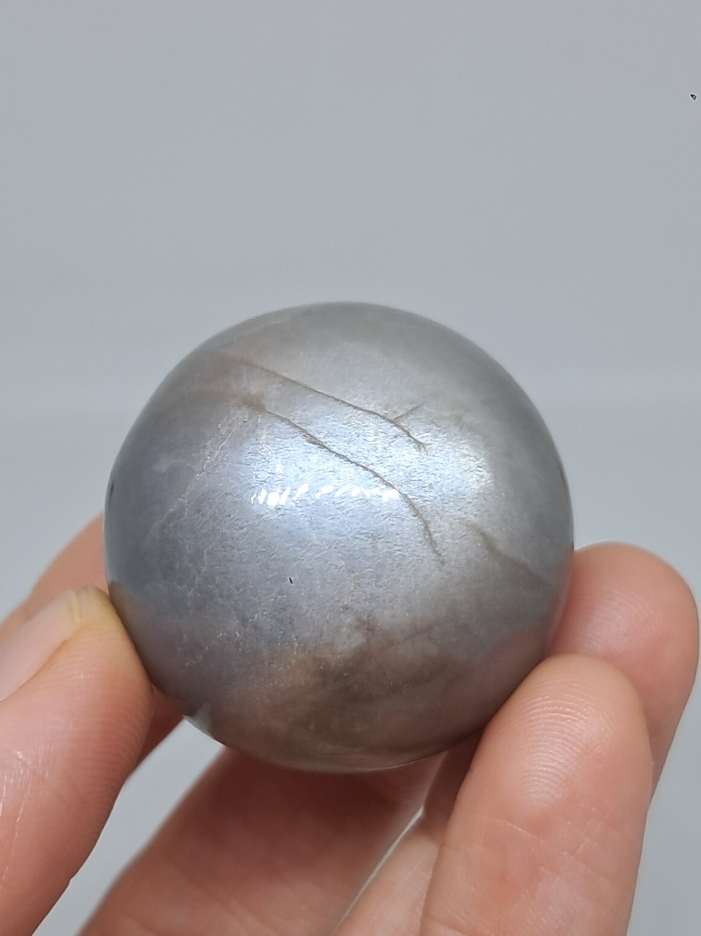 Grey Moonstone Palmstone | Silver Sheen | Good Quality Natural Stone