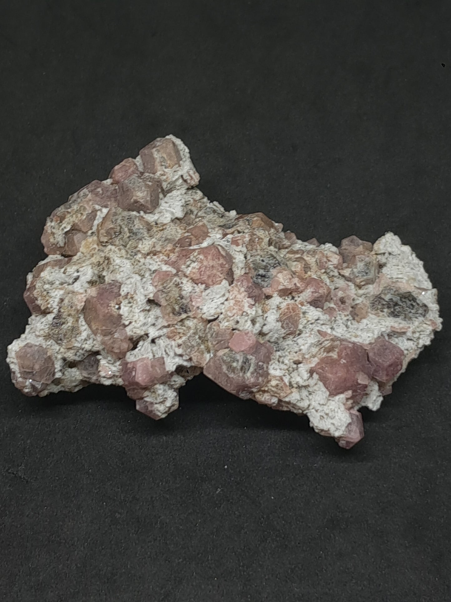 Grossular Garnet on Matrix (Mexico) Pink Garnet Cluster |Rough Crystal Stone | Mineral Specimen #GR21