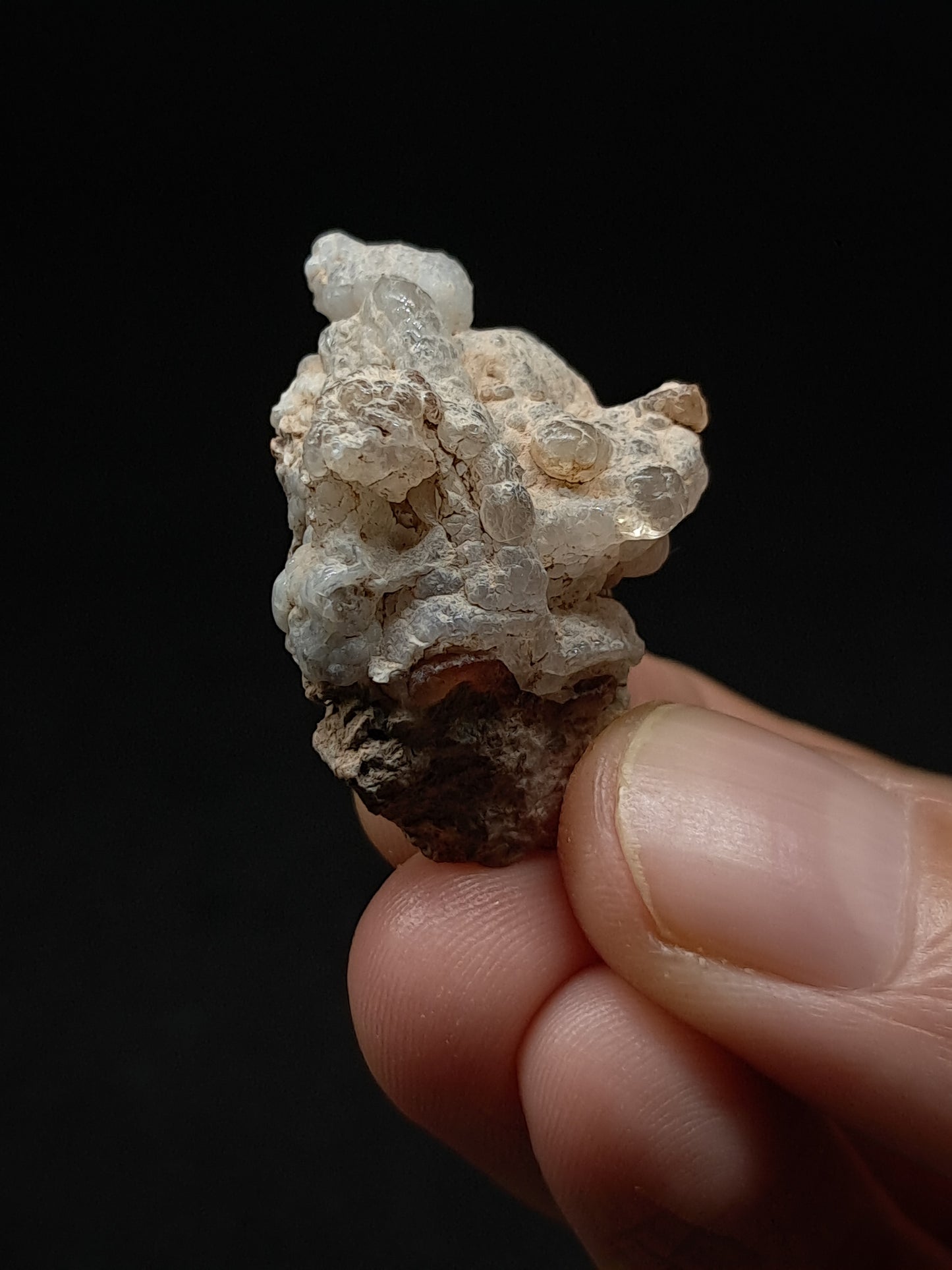 Hyalite Opal on Matrix (Mexico) Rough Crystal Stone | UV-Reactive Mineral Specimen #OH13