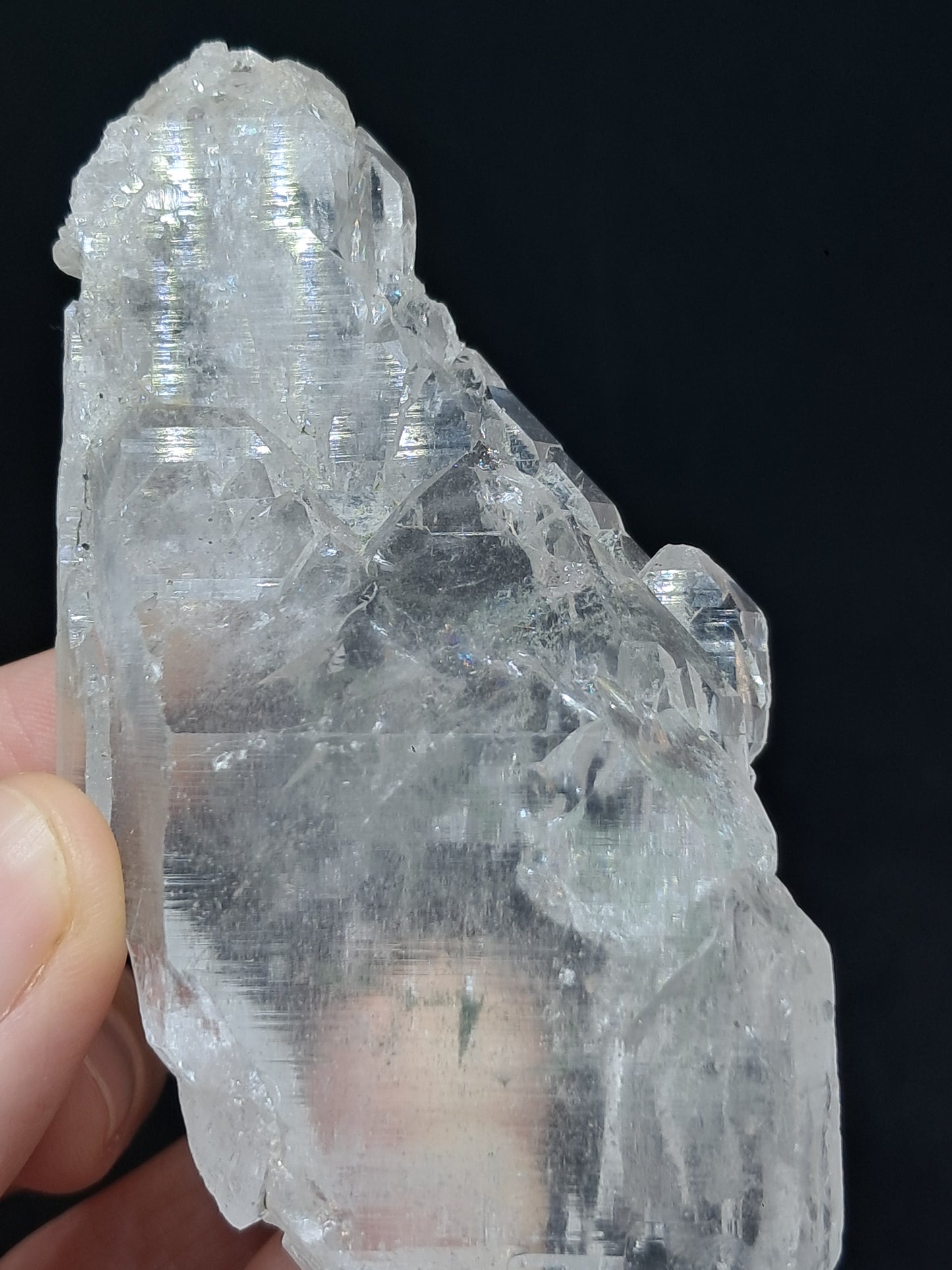 Himalayan Quartz *Elestial Formation* w/ Chlorite Inclusions | Natural Crystal | Mineral Specimen #CH81