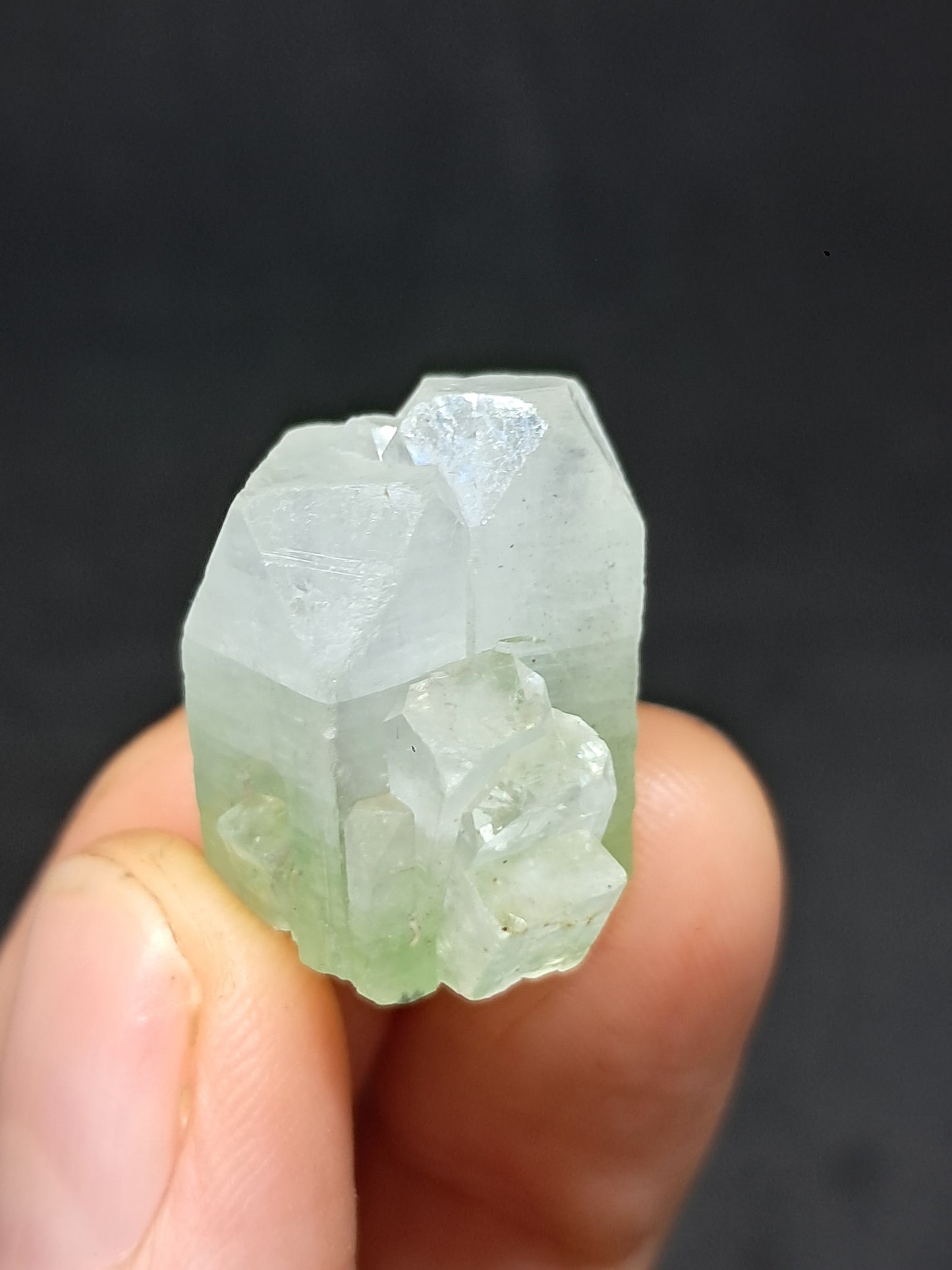 Green Apophyllite (Fluorapophyllite) (Ajanta) Natural Crystal | Mineral Specimen #GA40