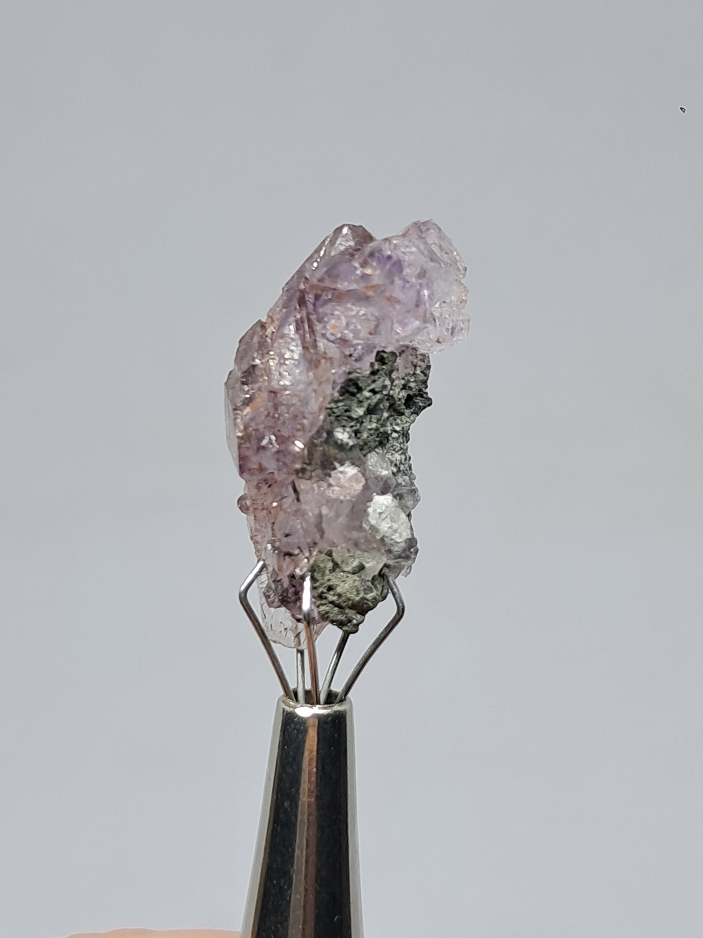 Set of 3 Amethyst from Karur w/ "Super Seven" Inclusions | Natural Crystals | Mineral Specimen #KA169
