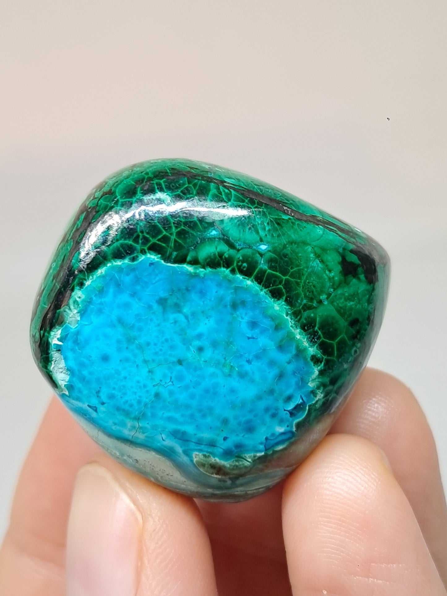 Chrysocolla w/ Malachite Tumble | Polished Free Form | Good Quality | Natural Stone
