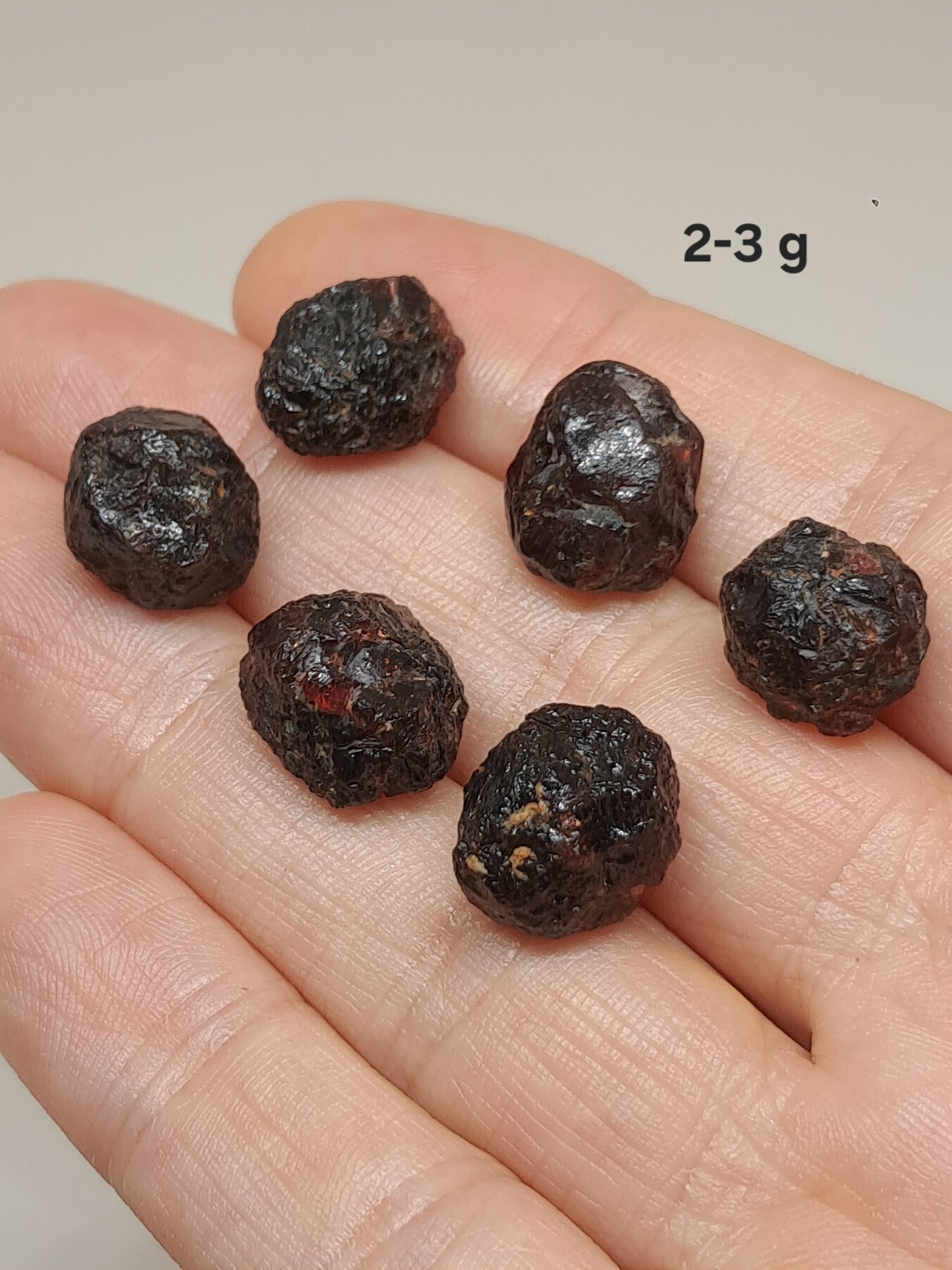 Red Garnet (Karur) Raw Crystal | Naturally Round Shaped | Rough Stone #RG11