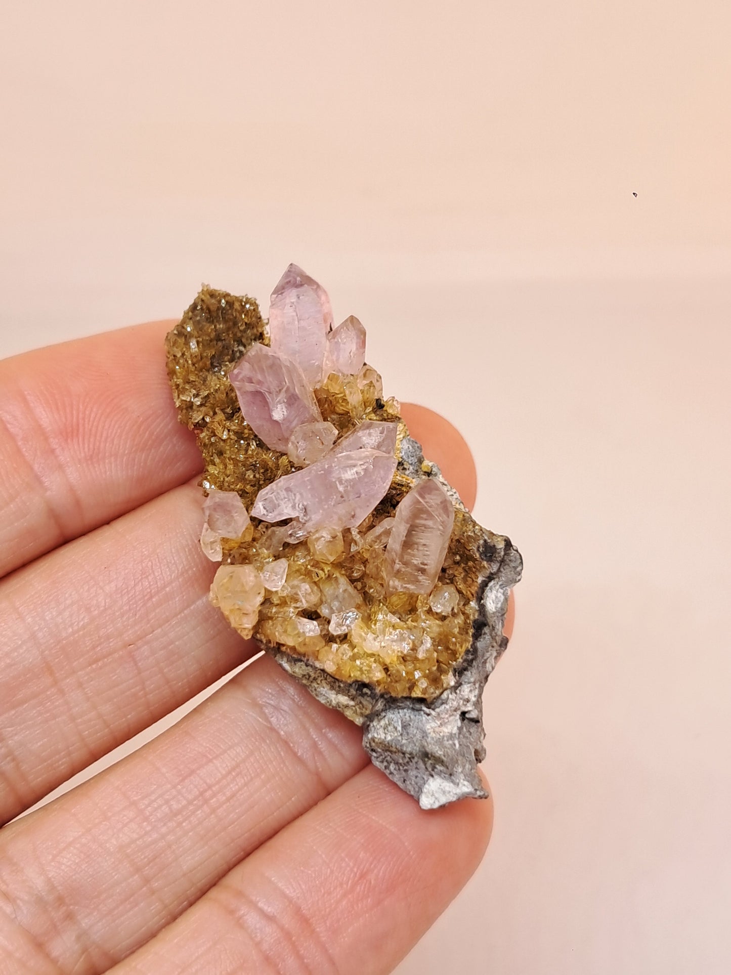 Veracruz Amethyst Crystals on Matrix (Mexico) | Natural Cluster | Mineral Specimen #VA21