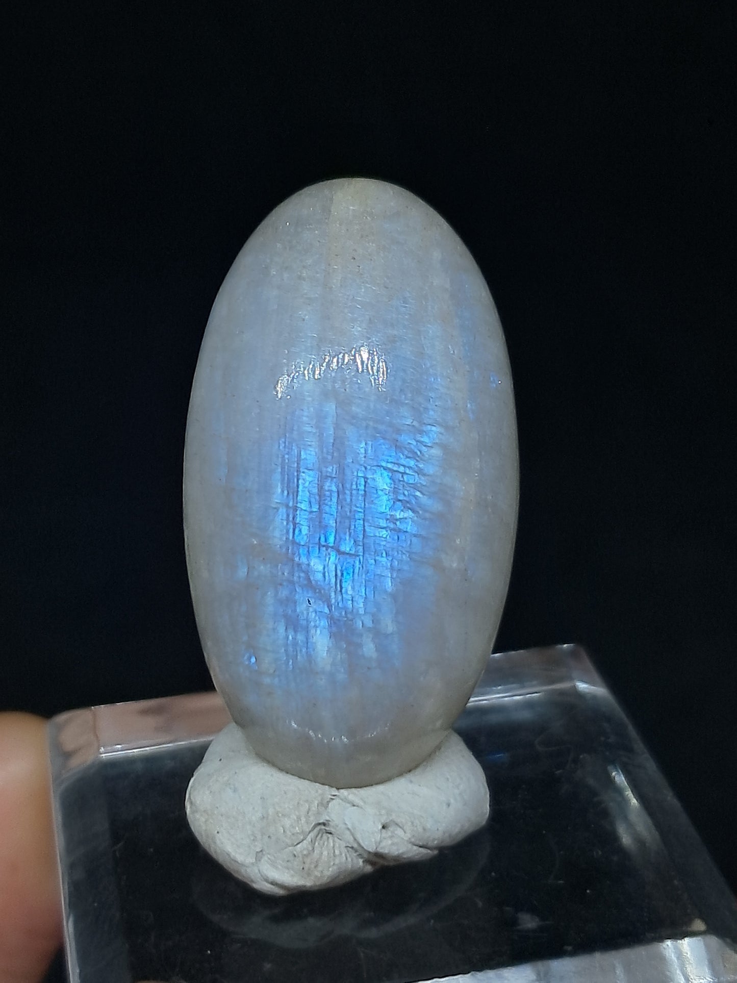 Moonstone Shivalingam | Blue Sheen | Good Quality Natural Stone
