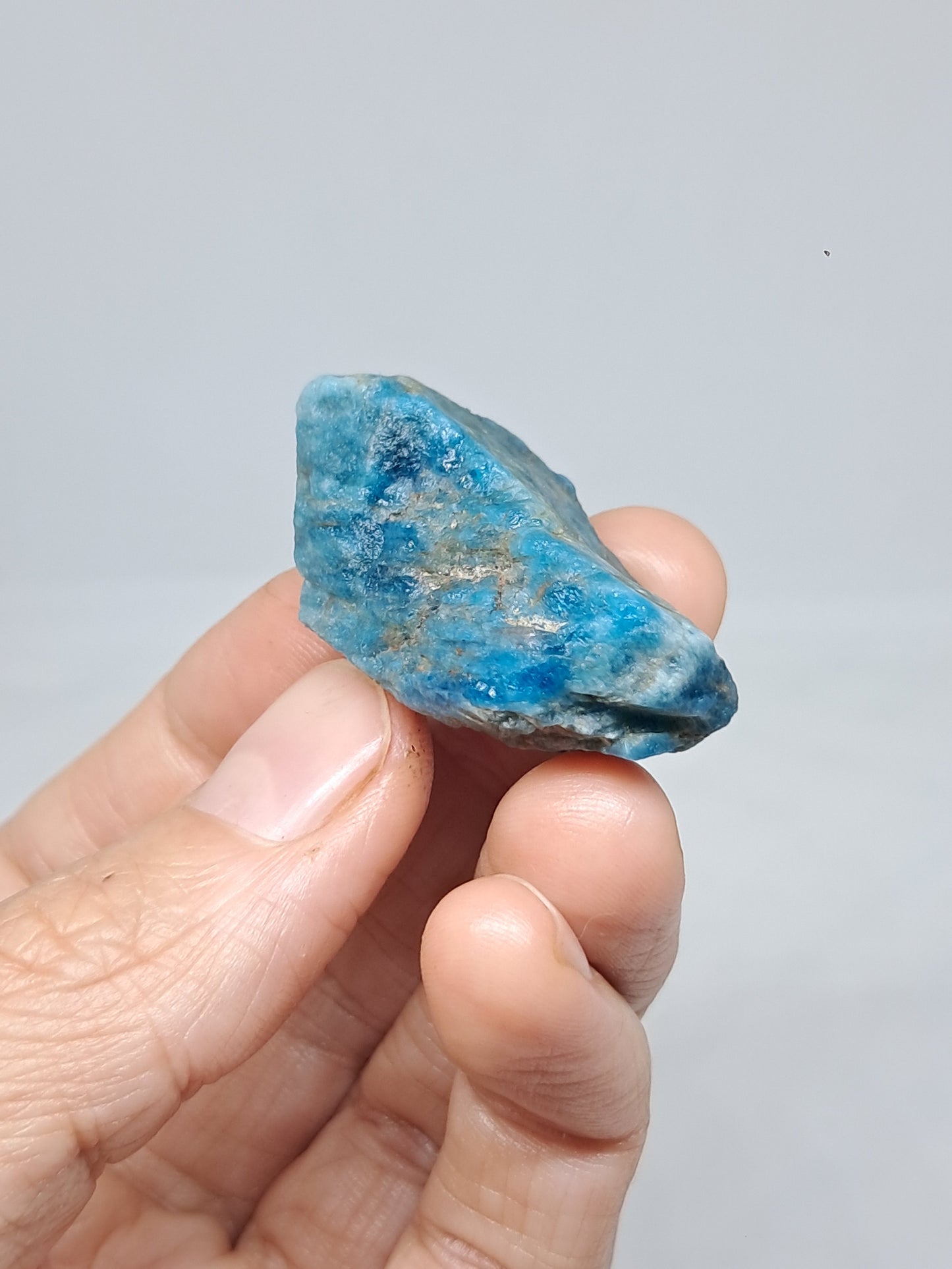 Piedra natural de apatita azul (Madagascar) n.° AP4