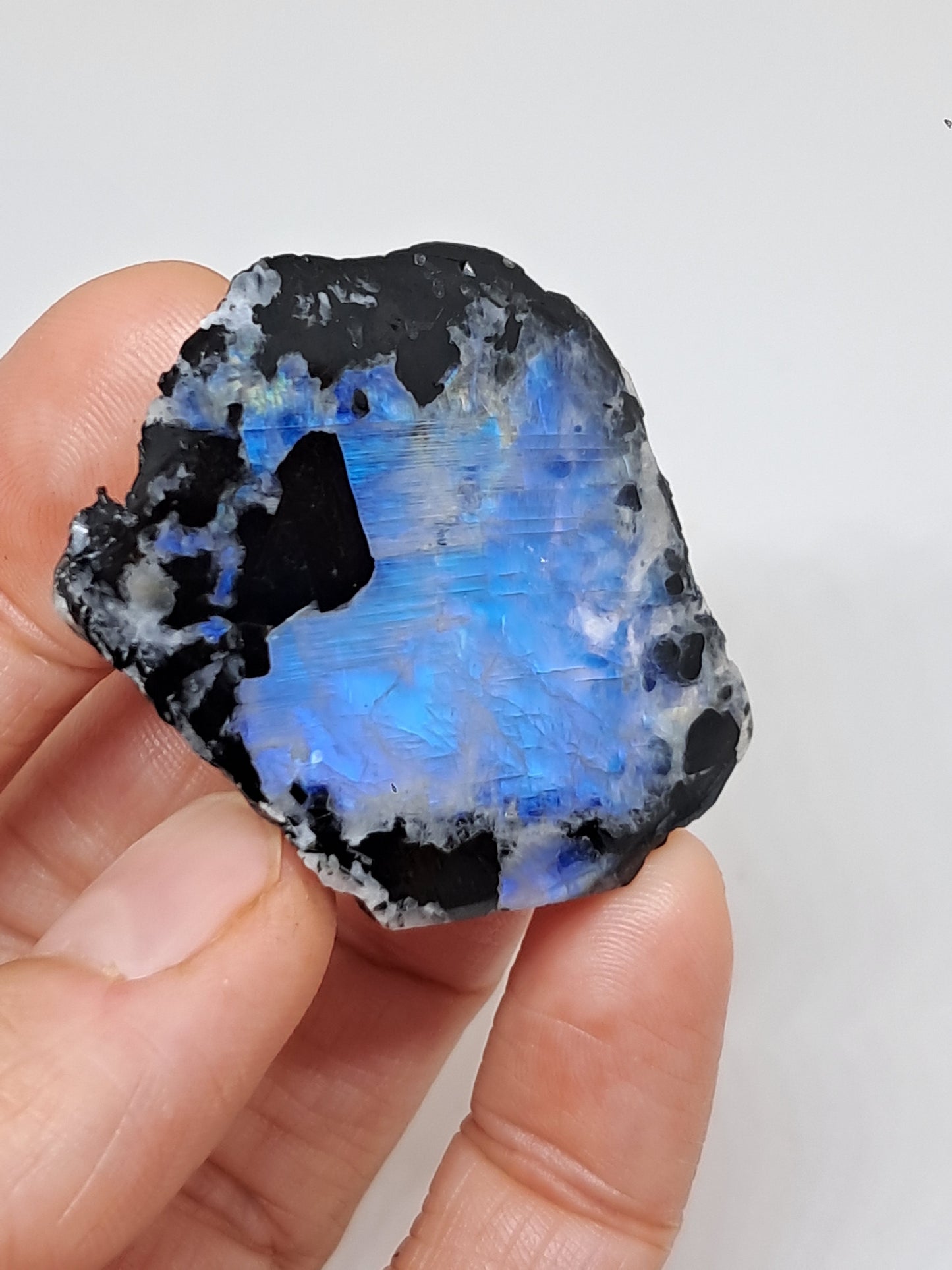 White Labradorite | Rainbow Moonstone *High Grade* (Tamil Nadu) Rough & Polished Stone | Natural Rock #MN22