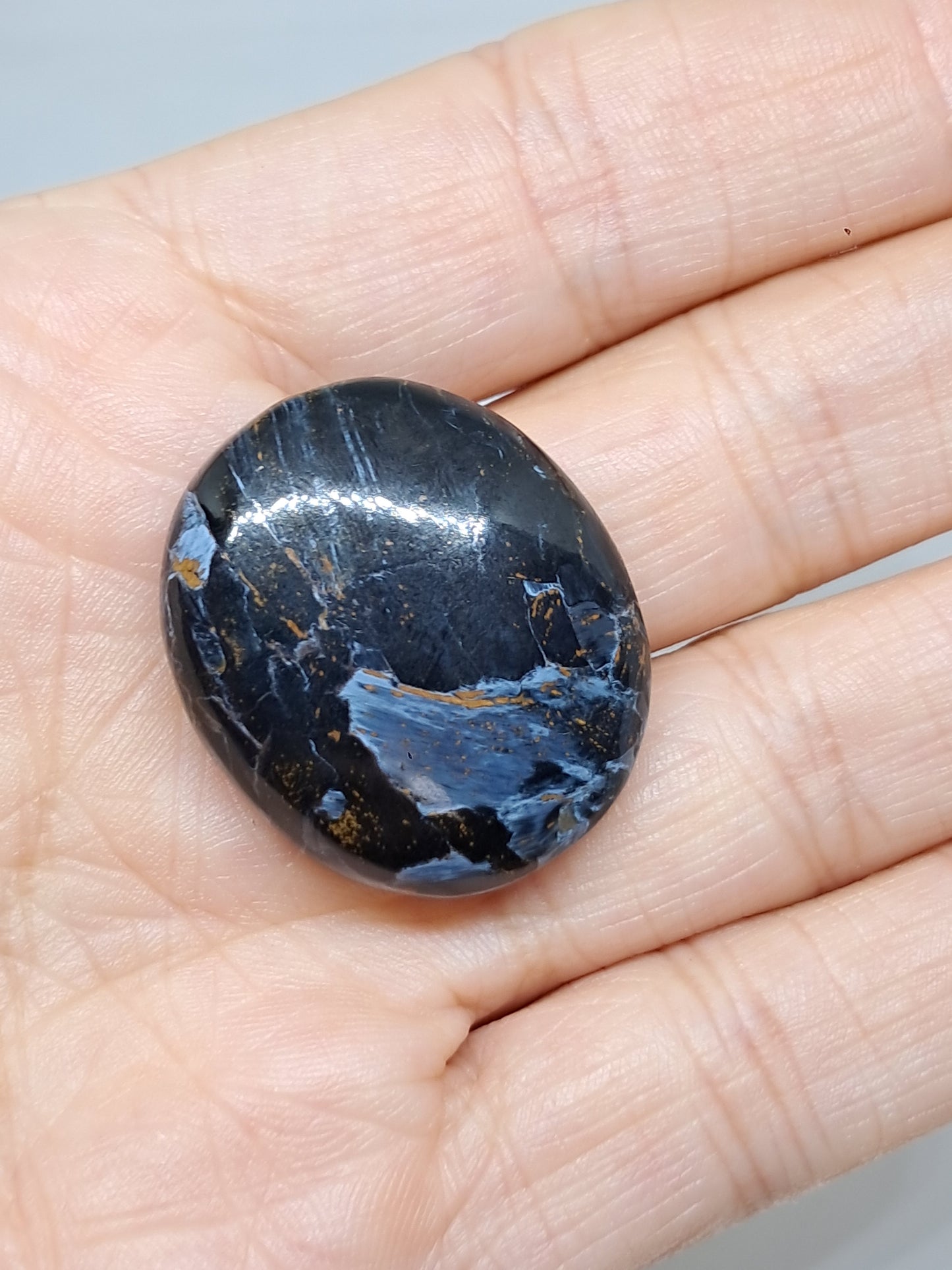 Pietersite Palmstone | Rare Polished Stone | Storm Tempest Stone | High Quality