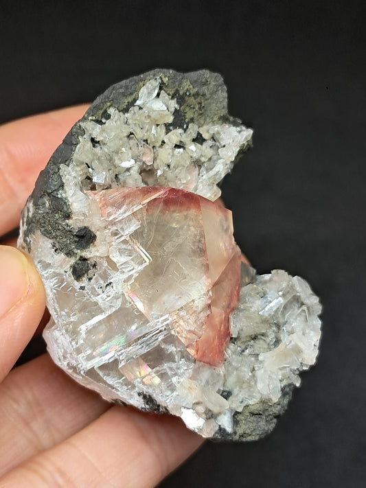 Moldy Raspberry Calcite *Rare Find* (Pithampur) Natural Crystal | Rough Stone | Mineral Specimen #CA32