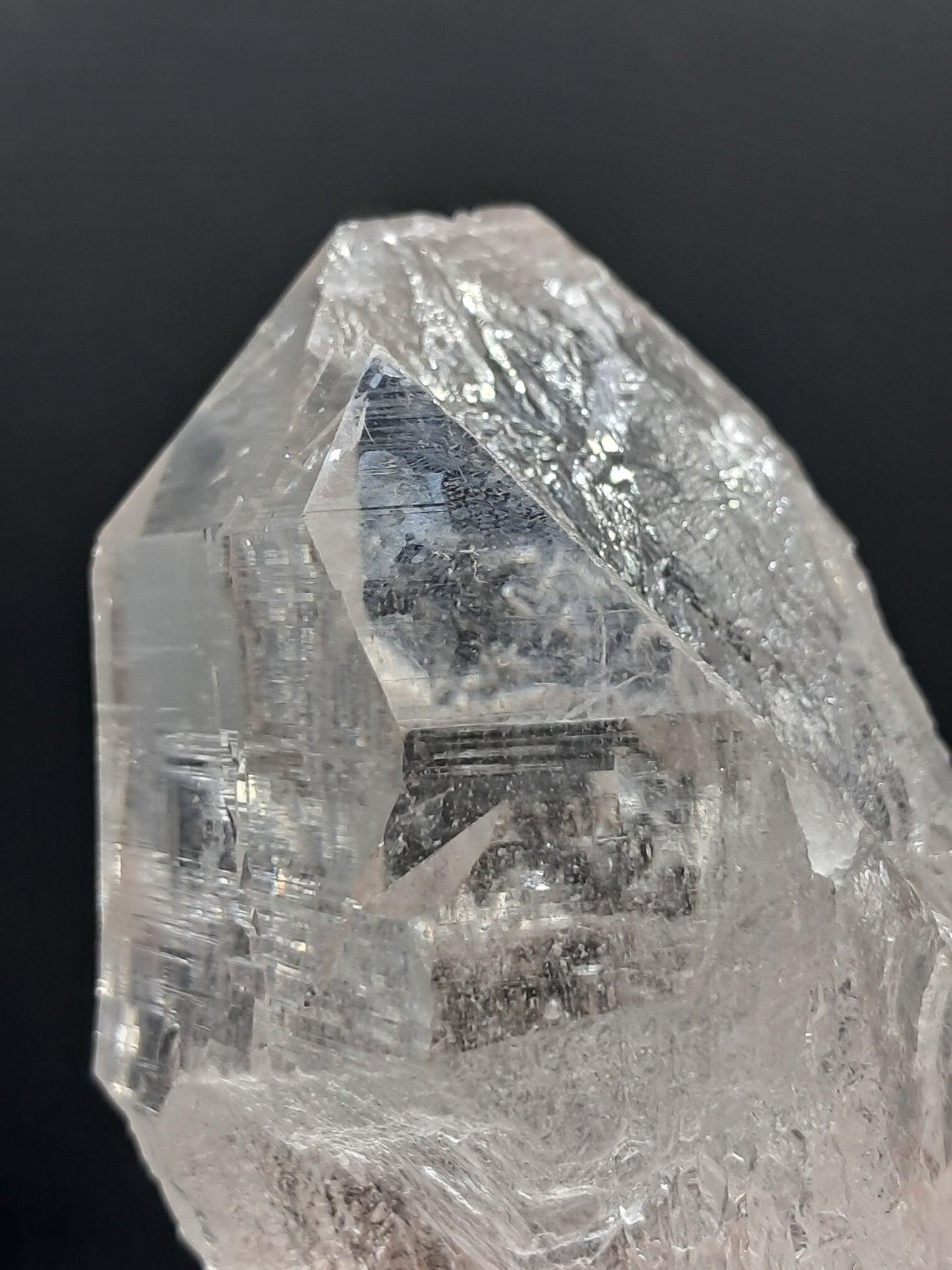 Himalayan Quartz Crystal Point with Magnetite Inclusions | High Grade | Natural Stone | Mineral Specimen #CH53