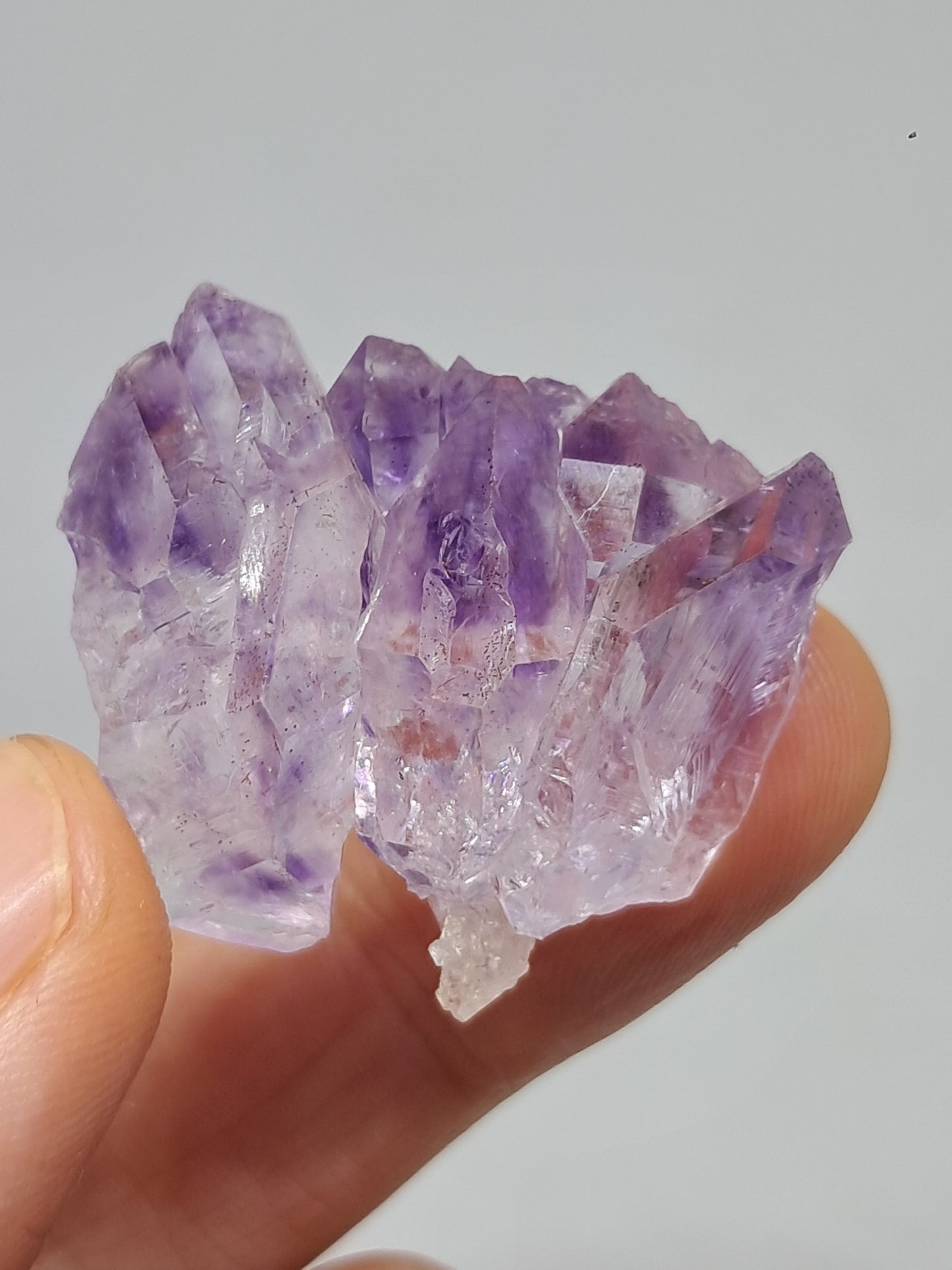 Amatista Elestial (Karur) | Cúmulo de Cristales | Piedra Natural | Ejemplar Mineral #KA97
