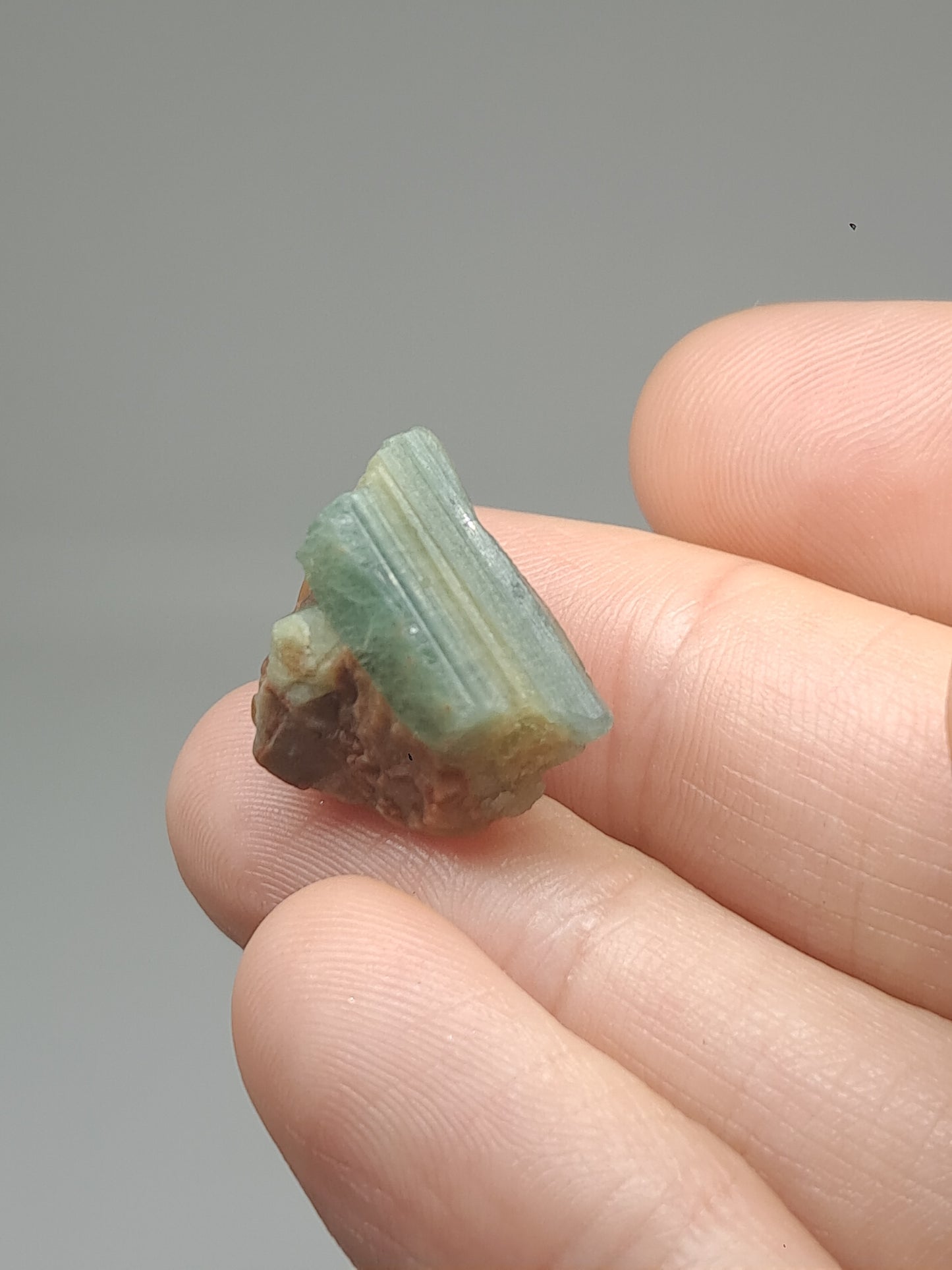 Aquamarine on Matrix (Karur) Rough Natural Crystal | Mineral Specimen #AQM42