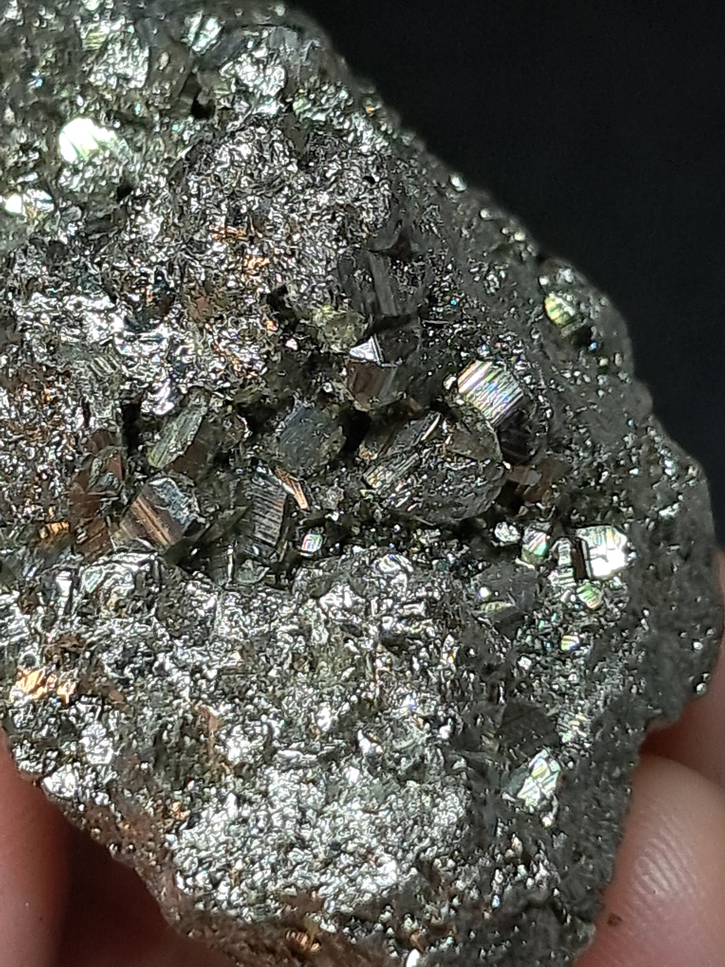 Pirita en Bruto (Perú) Drusa Natural | Mineral de Colección | Rocas y Cristales #PR29