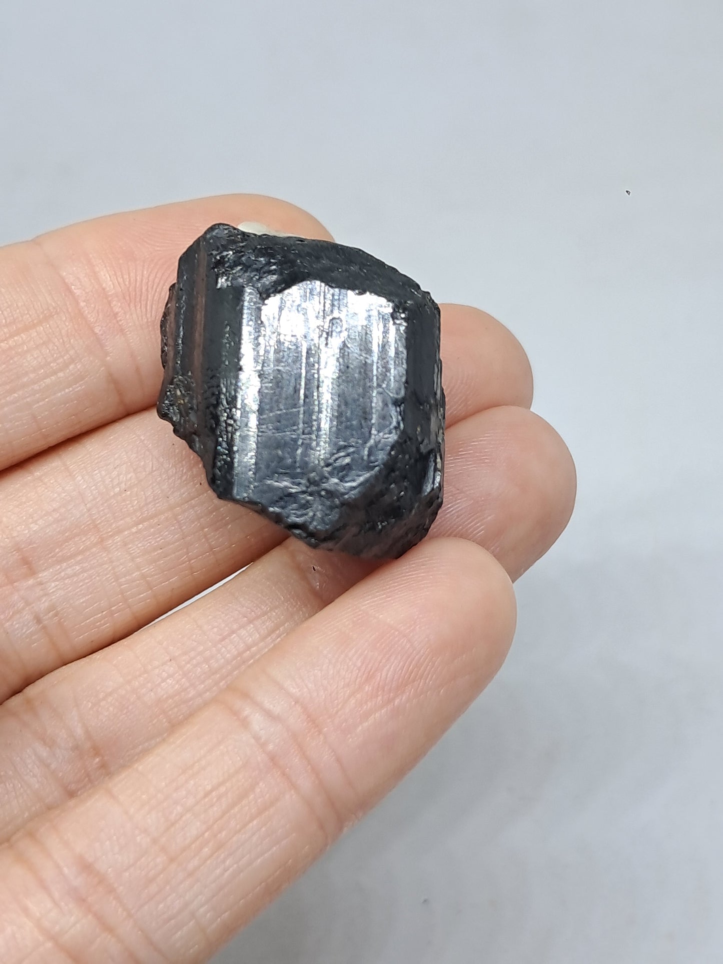 Black Tourmaline Crystal (Karnataka) Natural Stone | Mineral Specimen #BT9