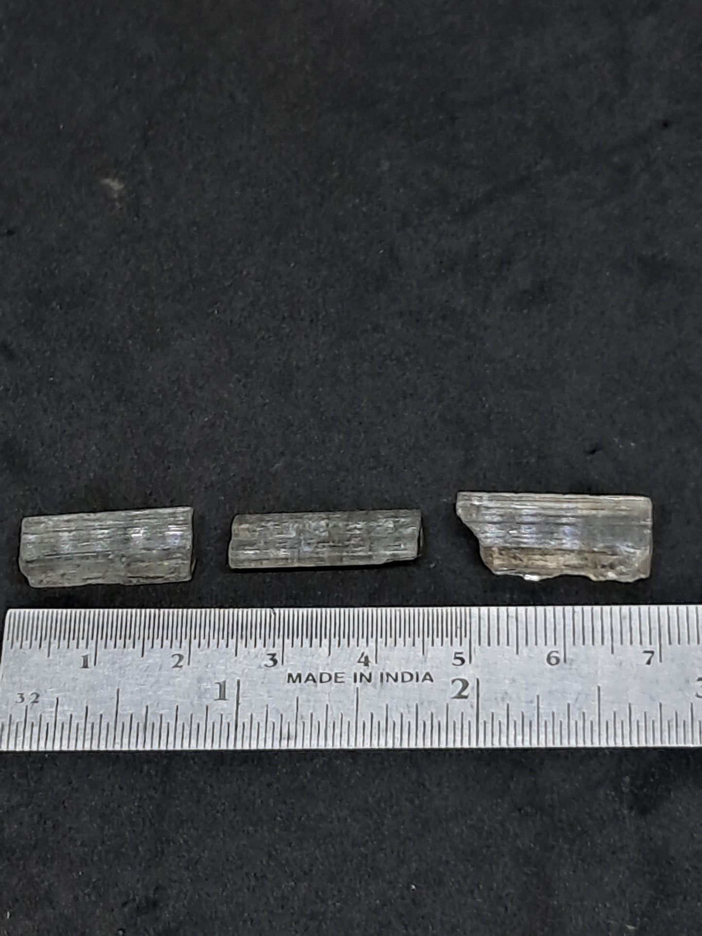 Set of 3 Fluorescent Scapolite Crystals (Karur) UV Reactive | Rough Stone | Natural Mineral Specimen #SCP26