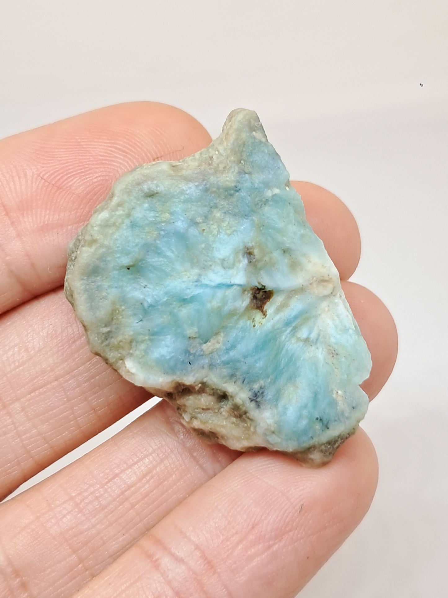 Larimar Raw Chunk (Dominican Republic) Rough Stone | Natural Rock #LM33