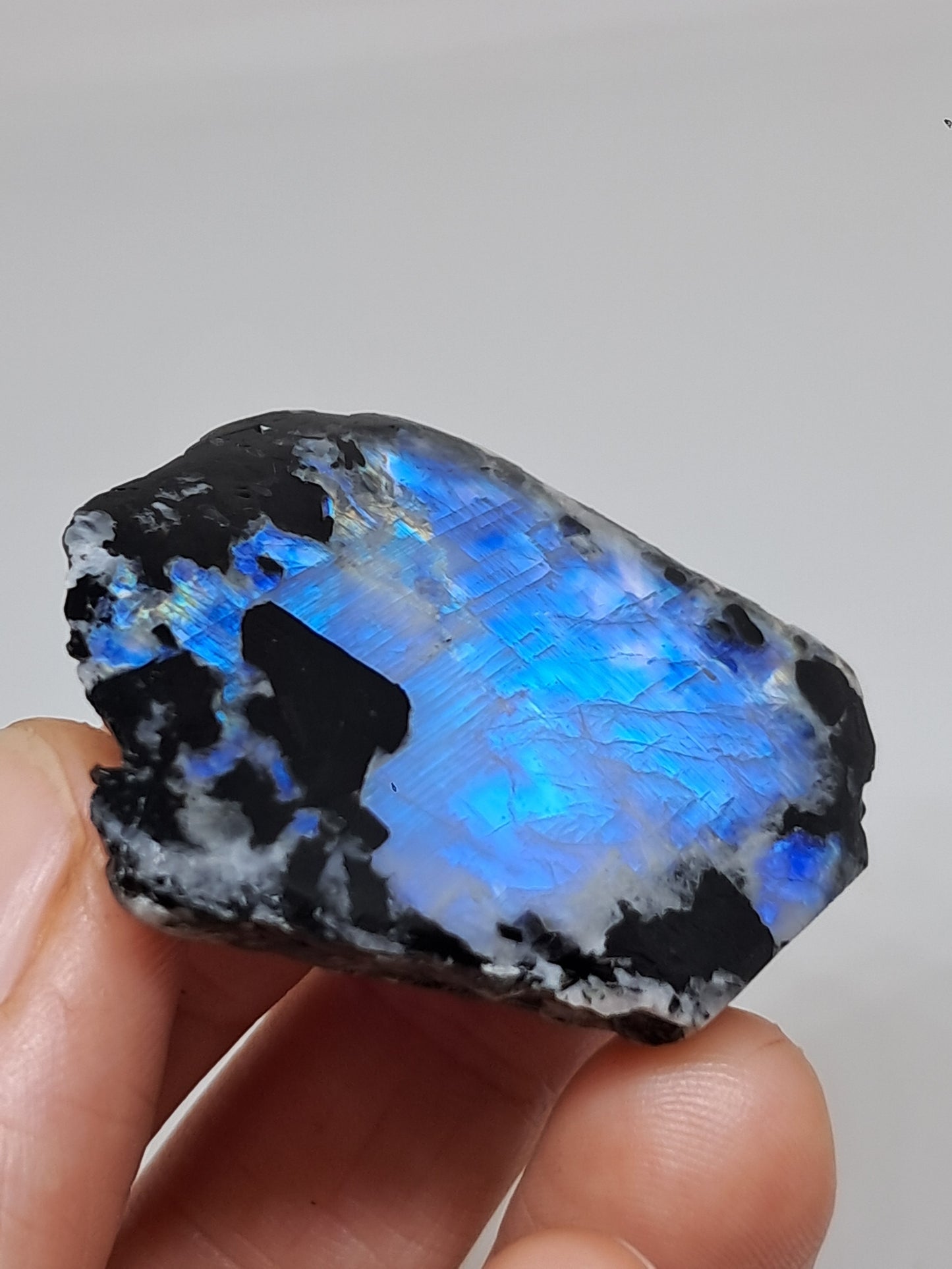 White Labradorite | Rainbow Moonstone *High Grade* (Tamil Nadu) Rough & Polished Stone | Natural Rock #MN22