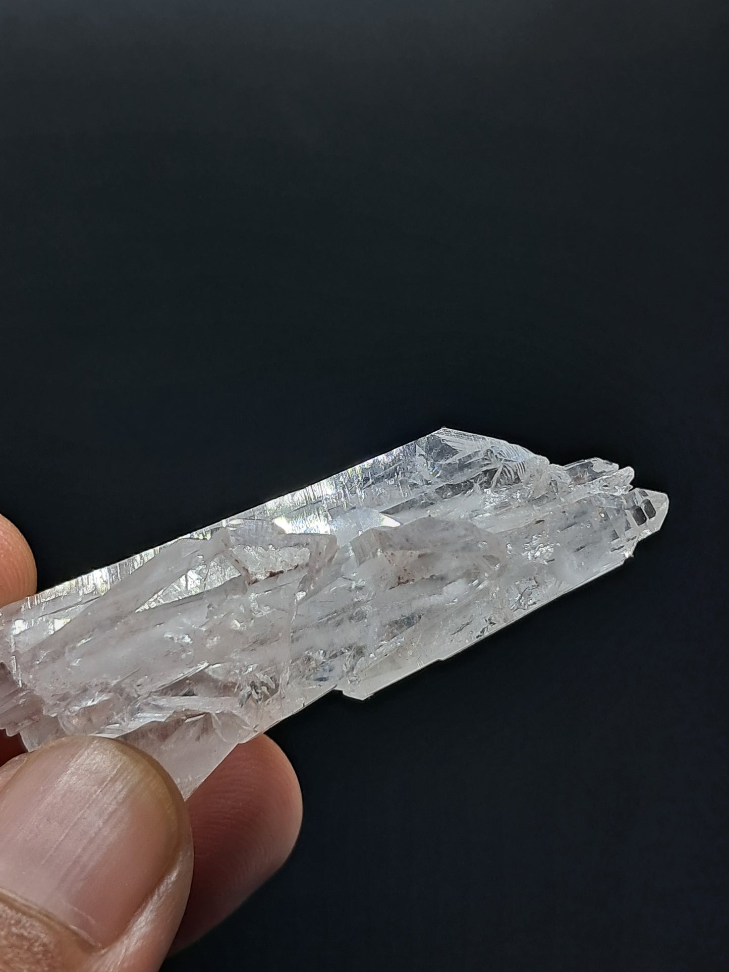 Cúmulo de Cuarzo Faden Claro (Santander, Colombia) Punta Natural | Ejemplar Mineral #COQ13