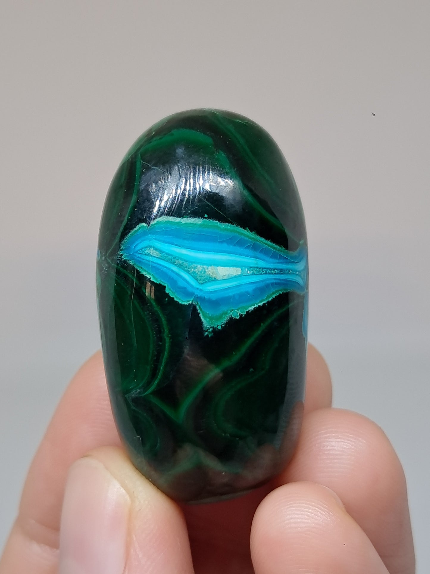 Chrysocolla w/ Malachite Tumble | Polished Free Form | Good Quality | Natural Stone
