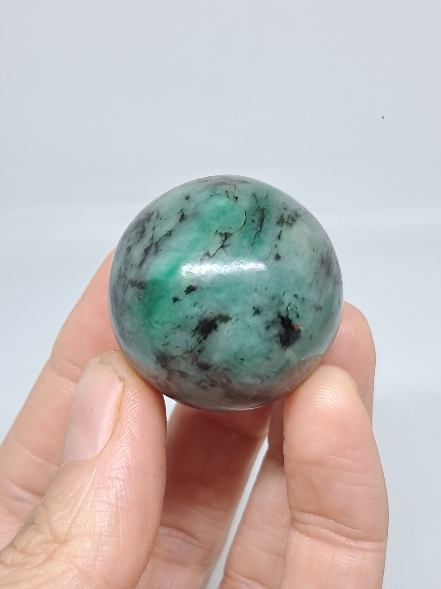 Esfera esmeralda | Piedra pulida | Cristal natural #EM7