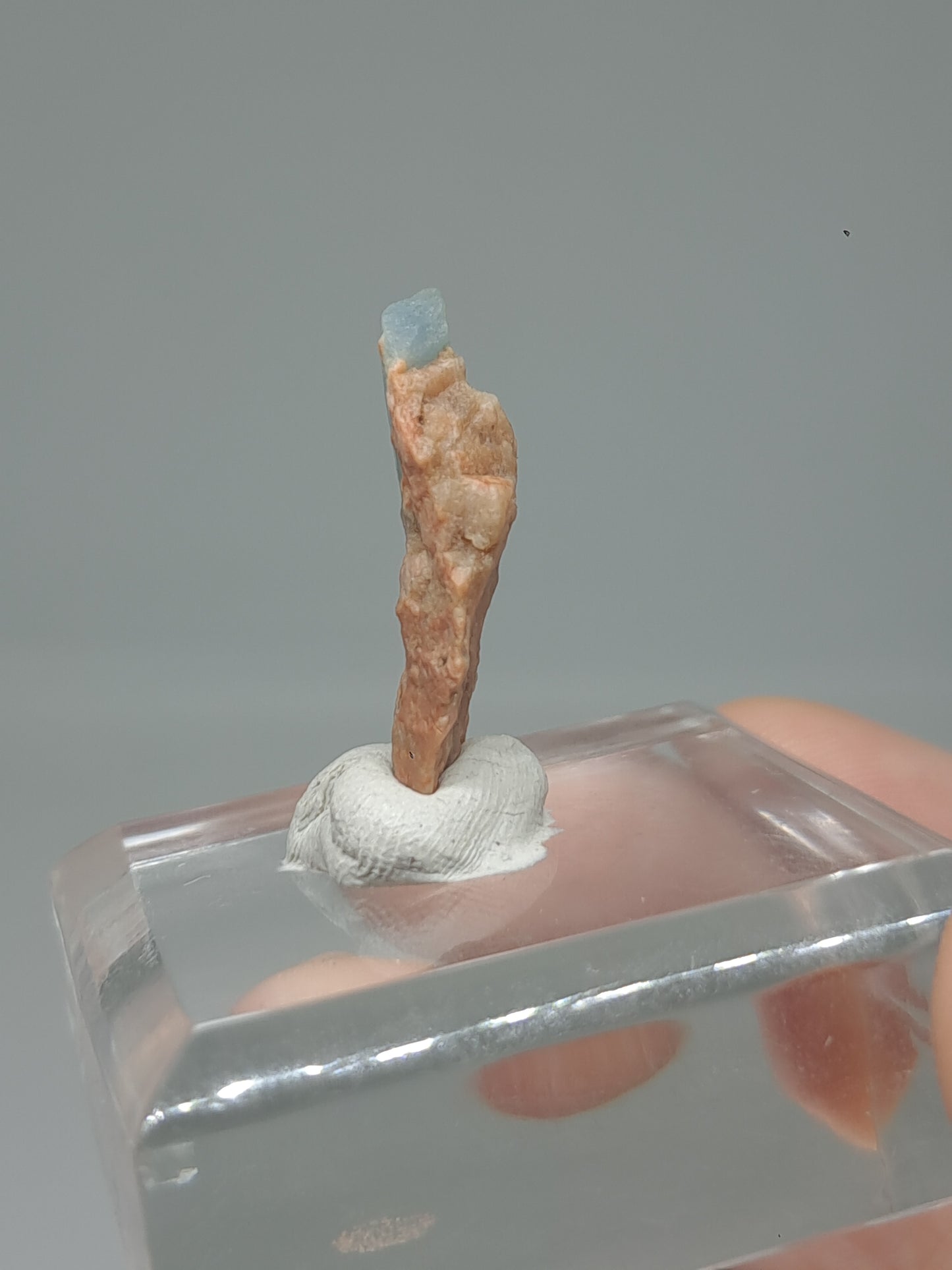 Aquamarine on Matrix (Karur) Rough Natural Crystal | Mineral Specimen #AQM46