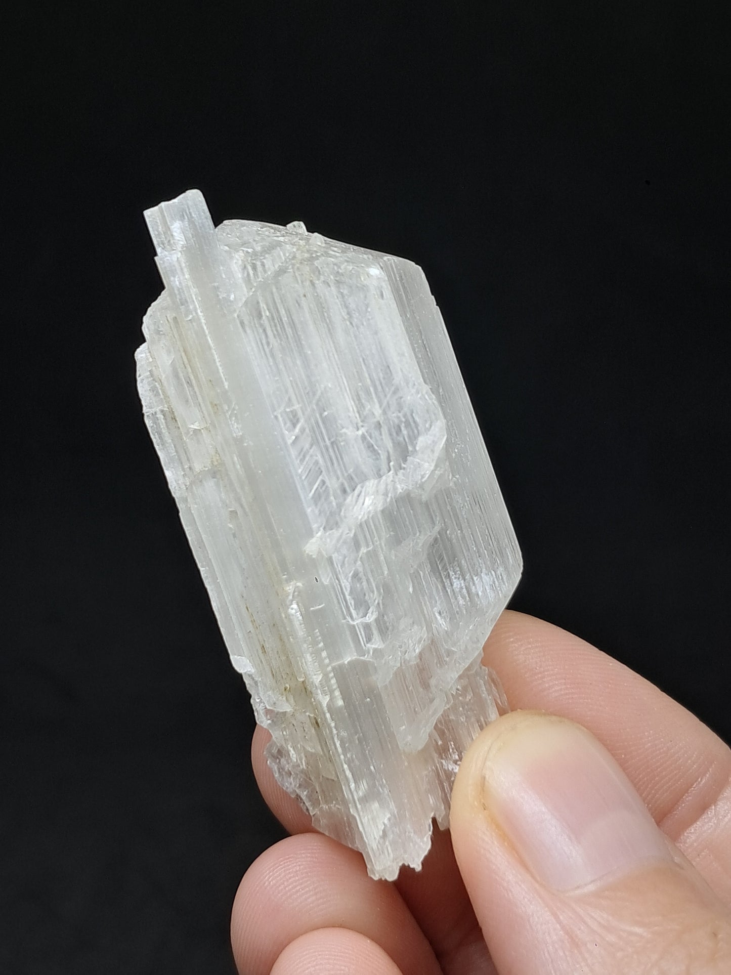 Satin Spar *Selenite* (India) Fibrous Gypsum | Mineral Specimen | Rough Crystal #SE3