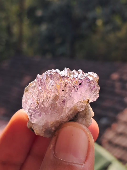 Amethyst Scepter from Karur | Super Seven Inclusions | Natural Crystals | Mineral Specimen #KA173
