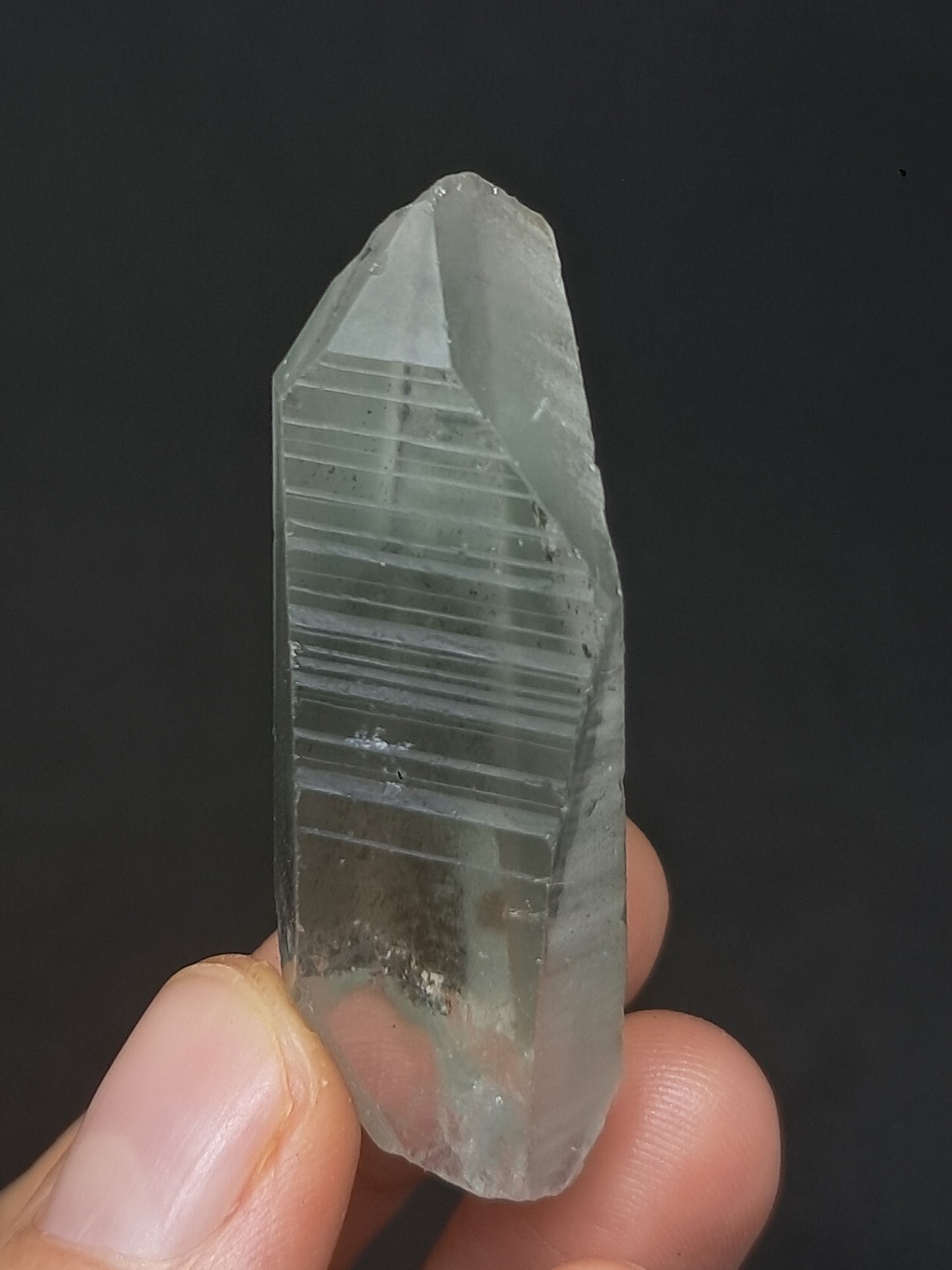 Chlorite Phantom Quartz (Karur) Natural Point | Garden Chamanic Crystal #CQ66