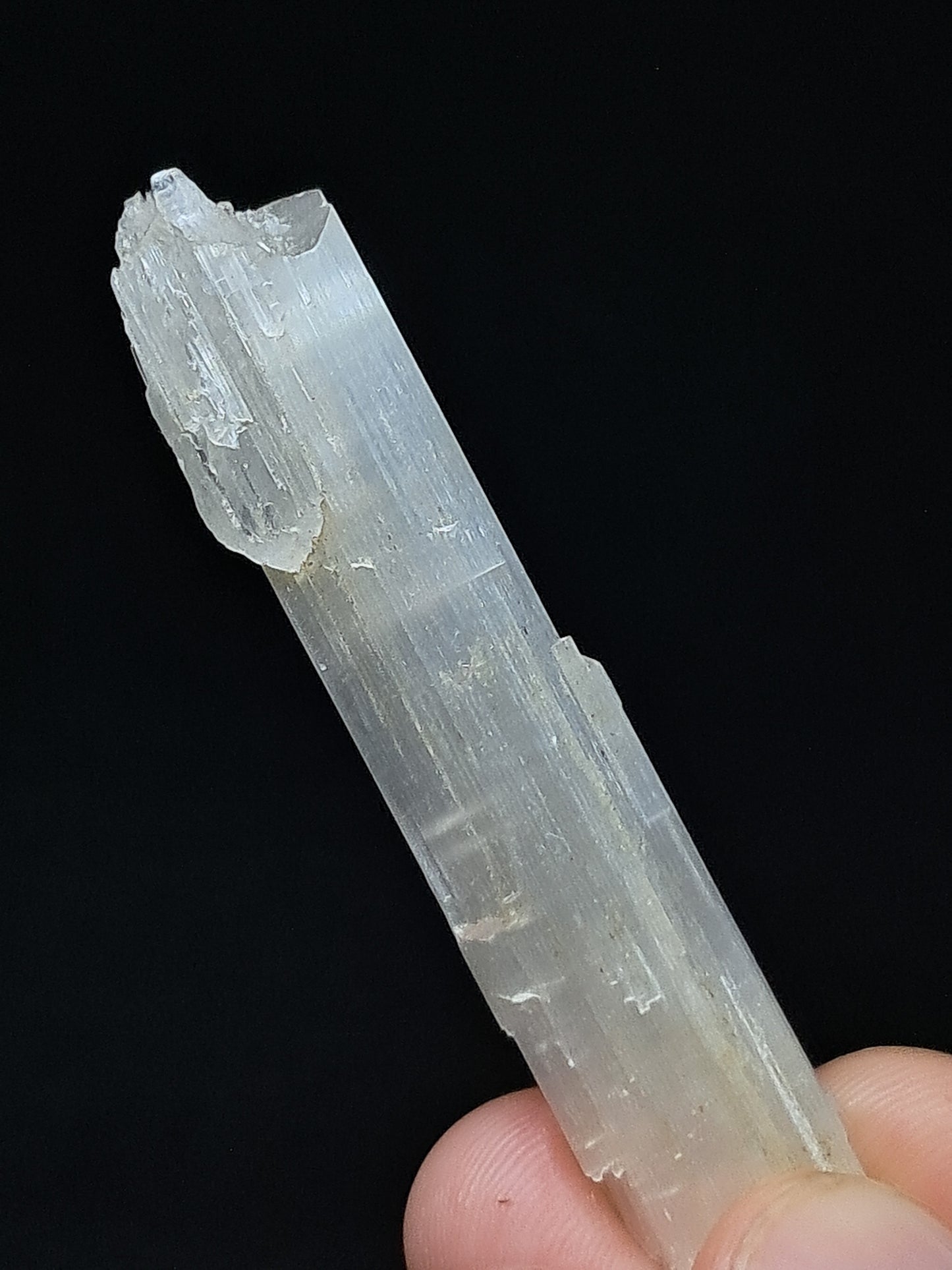 Satin Spar *Selenite* (India) Fibrous Gypsum | Mineral Specimen | Rough Crystal #SE7