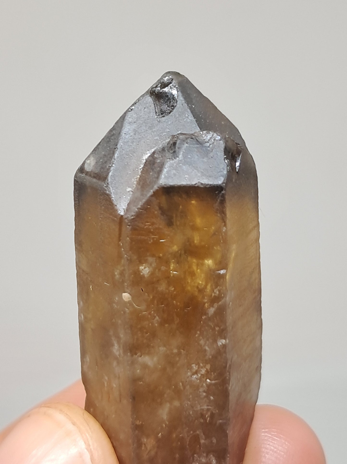 Natural Citrine (DRC) Double Terminated Crystal Point | Mineral Specimen #CTN25