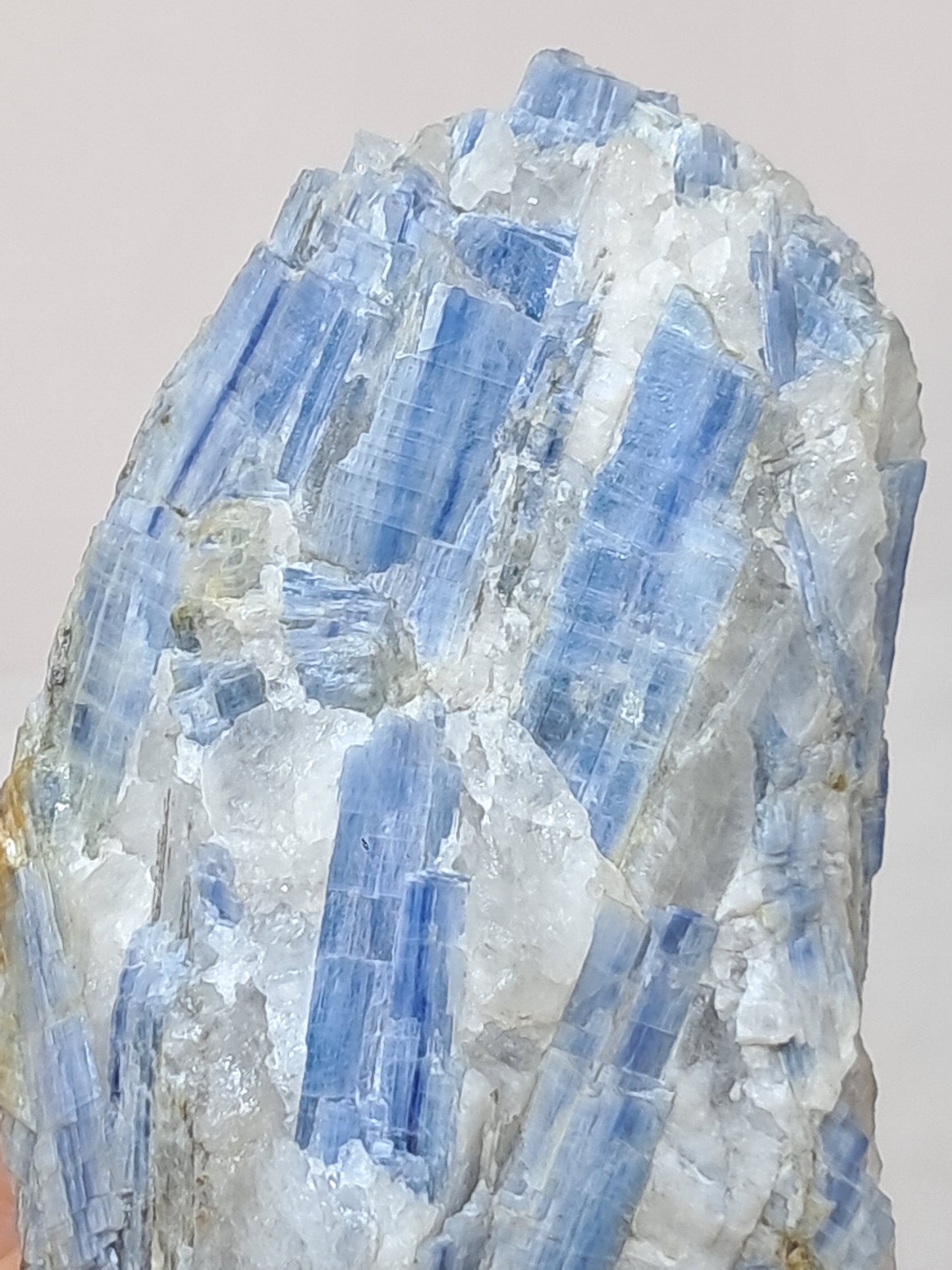 Blue Kyanite Cluster w/ Quartz (Tamil Nadu) Natural Mineral Specimen #KY1