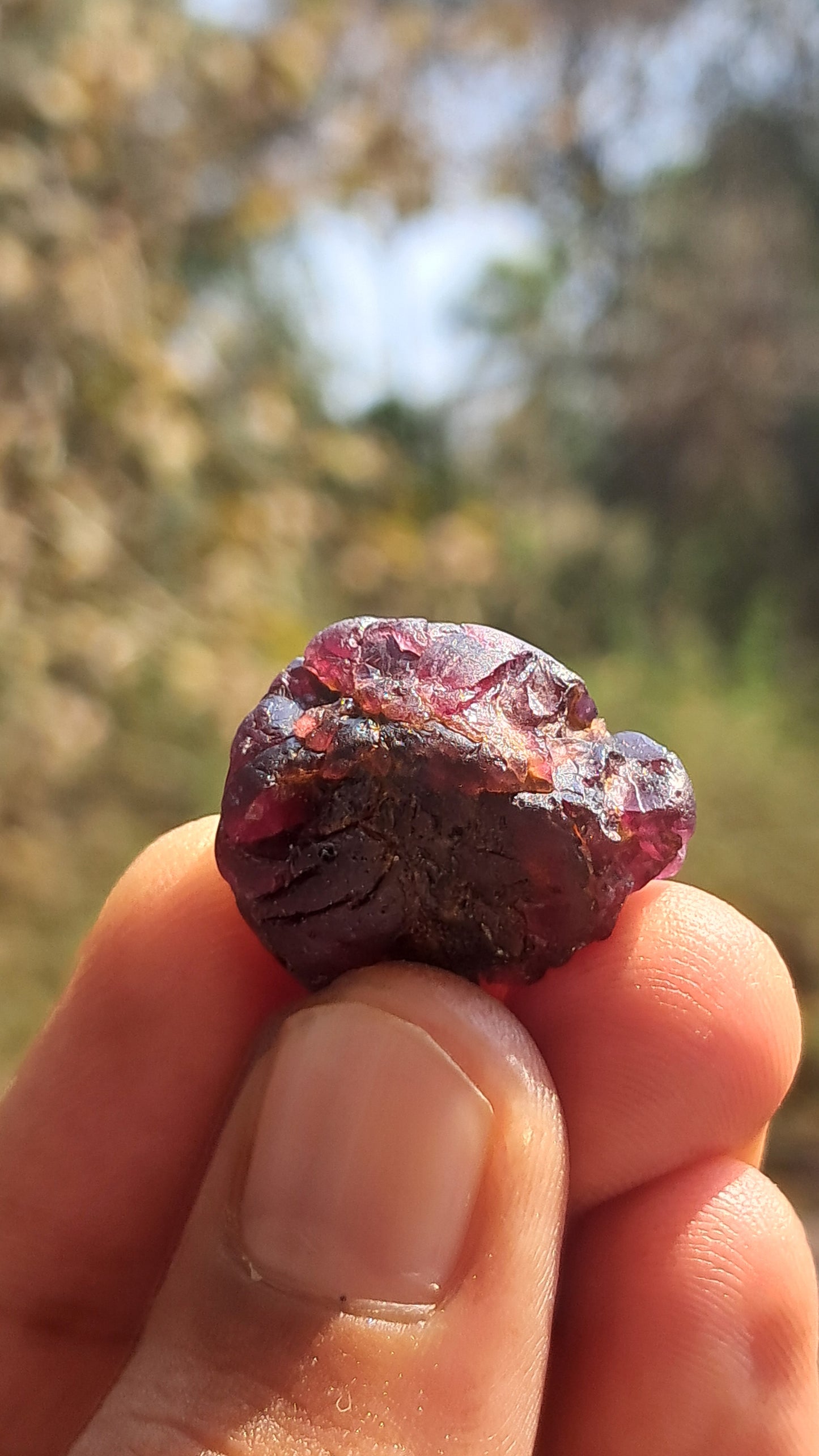 Granate rojo (Karur) | Pulido por el río | Piedra natural #RG2