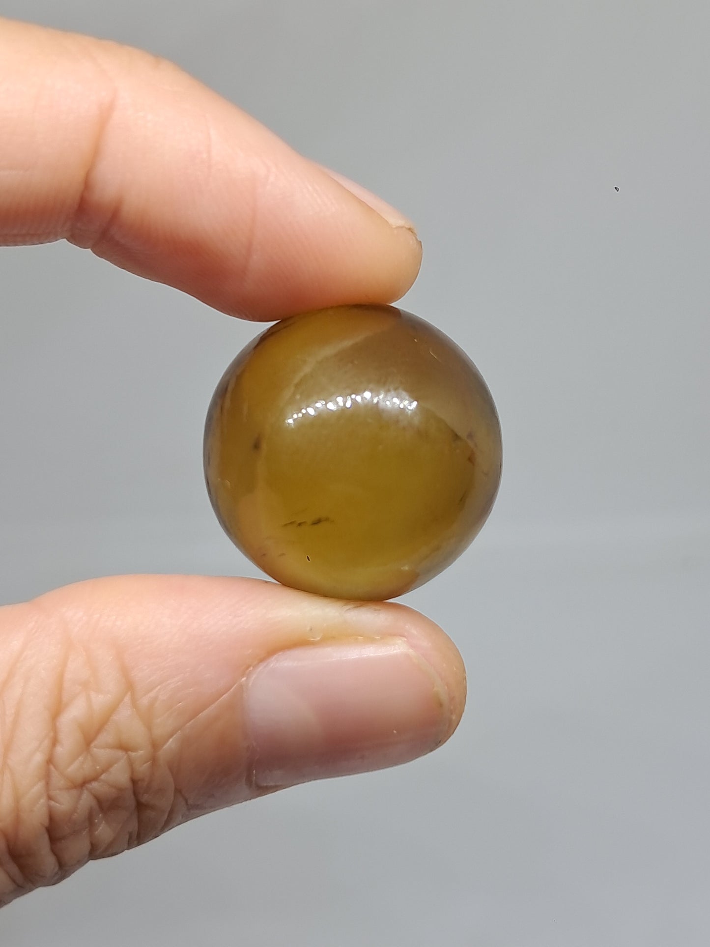 Natural Citrine Sphere | Polished Stone | Smokey Yellow | High Quality