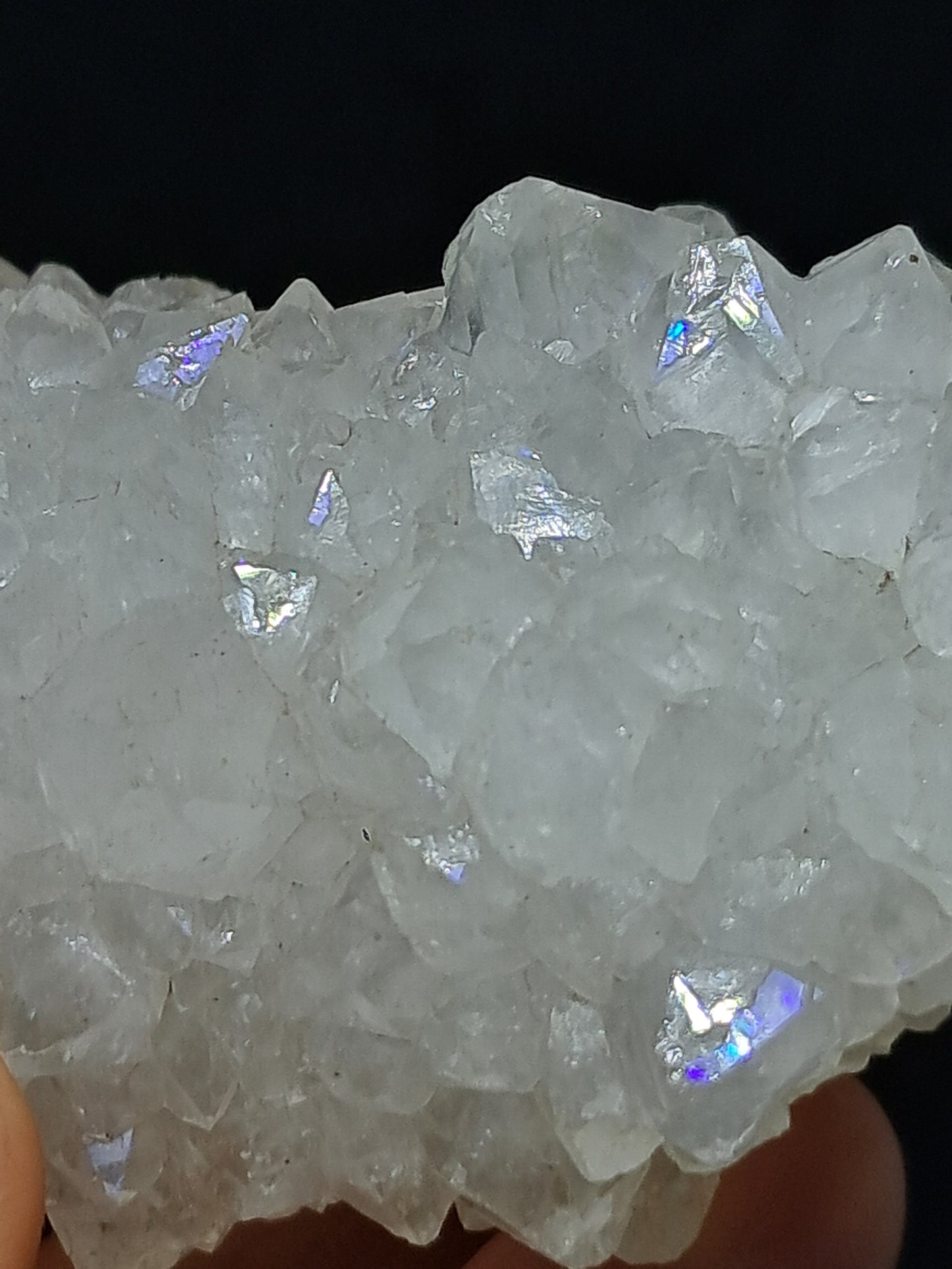 Cuarzo Iris (Aurangabad) | Anandalita | Estalactita | Cristal natural n.° AQ46