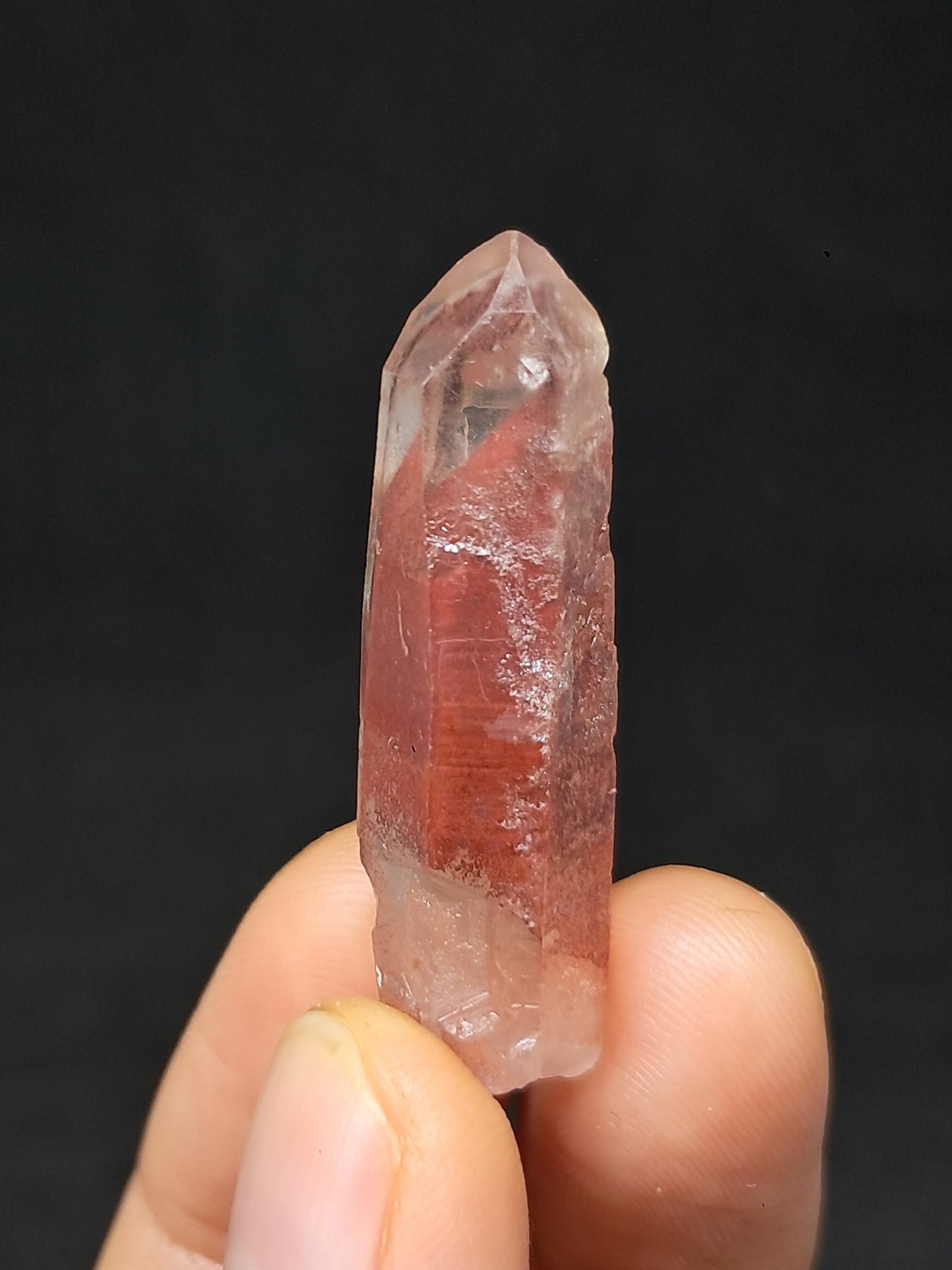 Hematite Phantom Quartz (Telangana) | Natural Crystal | Mineral Specimen #HPQ55