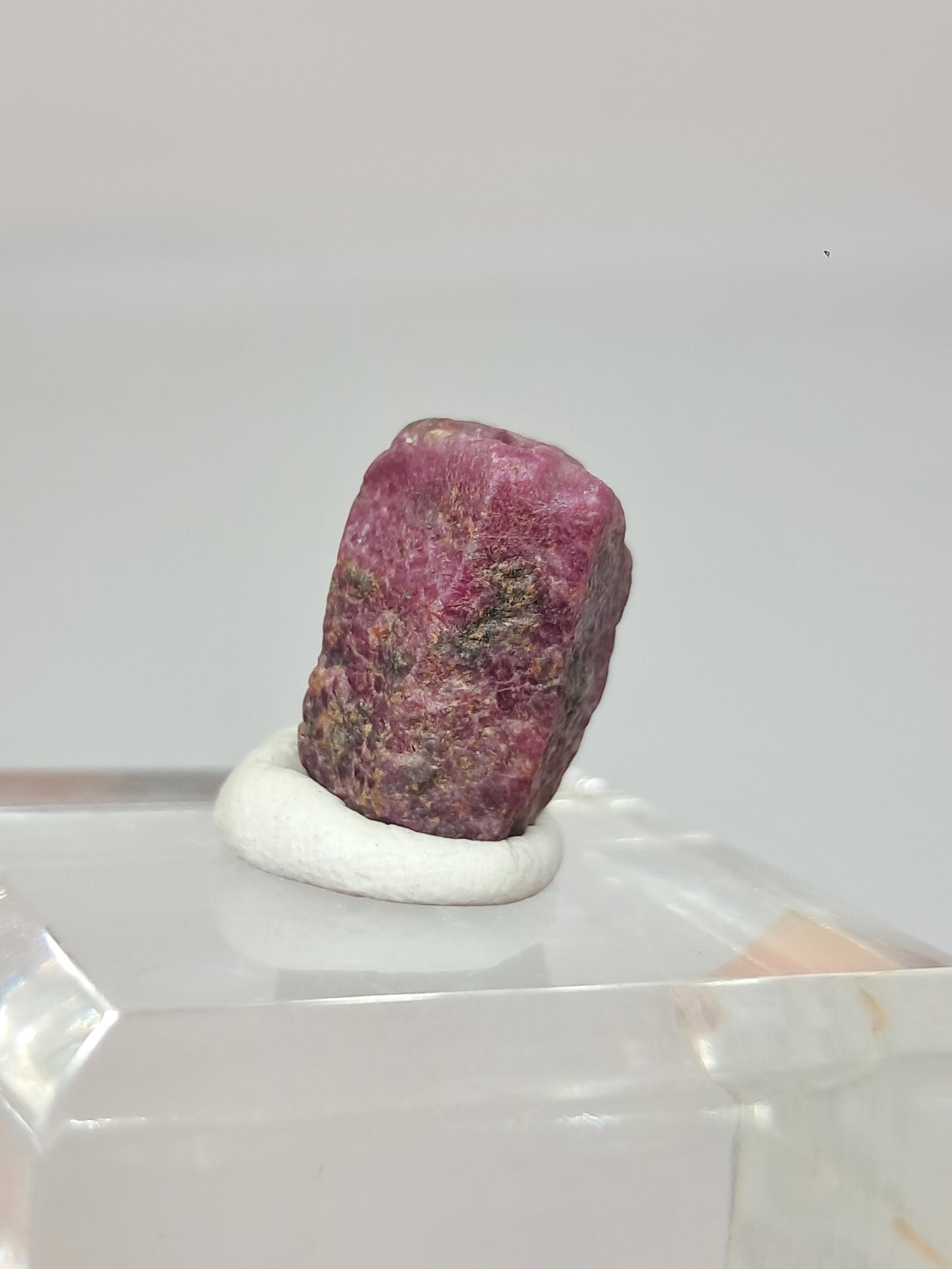 Cristal de Rubí en Bruto (Tamil Nadu) Piedra Natural | Muestra Mineral #RB32