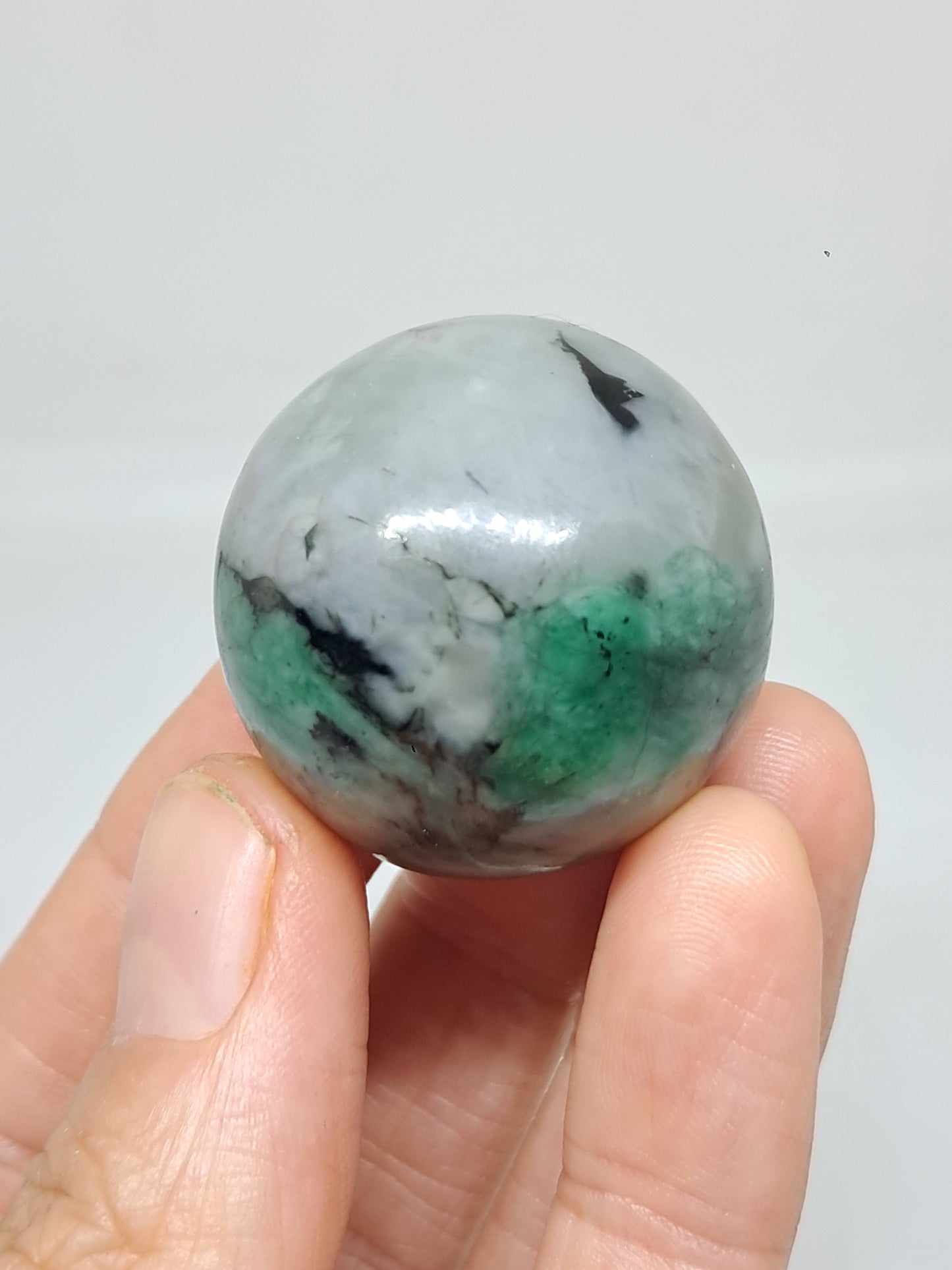Esfera esmeralda | Piedra pulida | Cristal natural #EM7