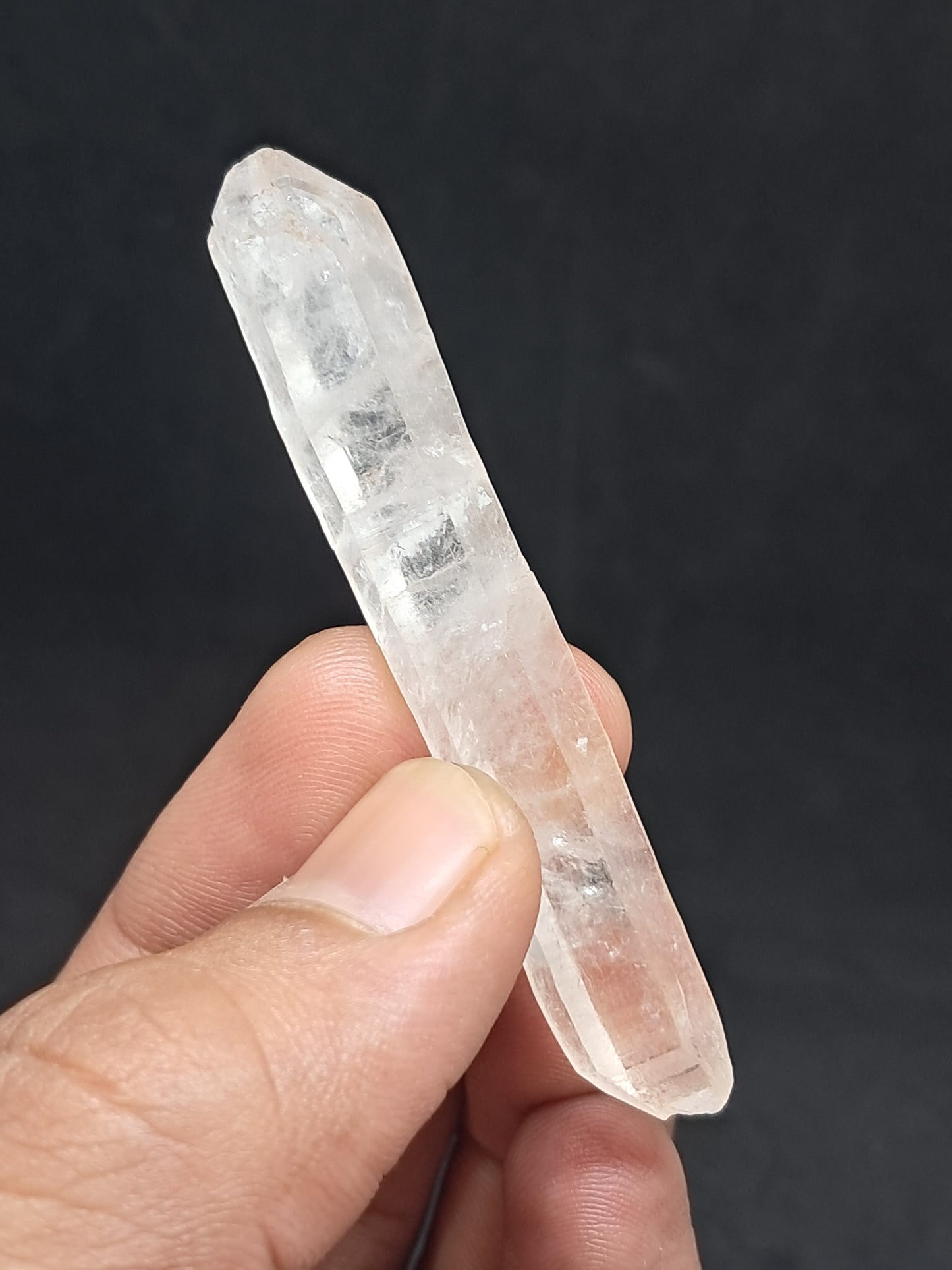 Himalayan Quartz Biterminated Self-healed Laser Point | Natural Crystal | Mineral Specimen #CH74