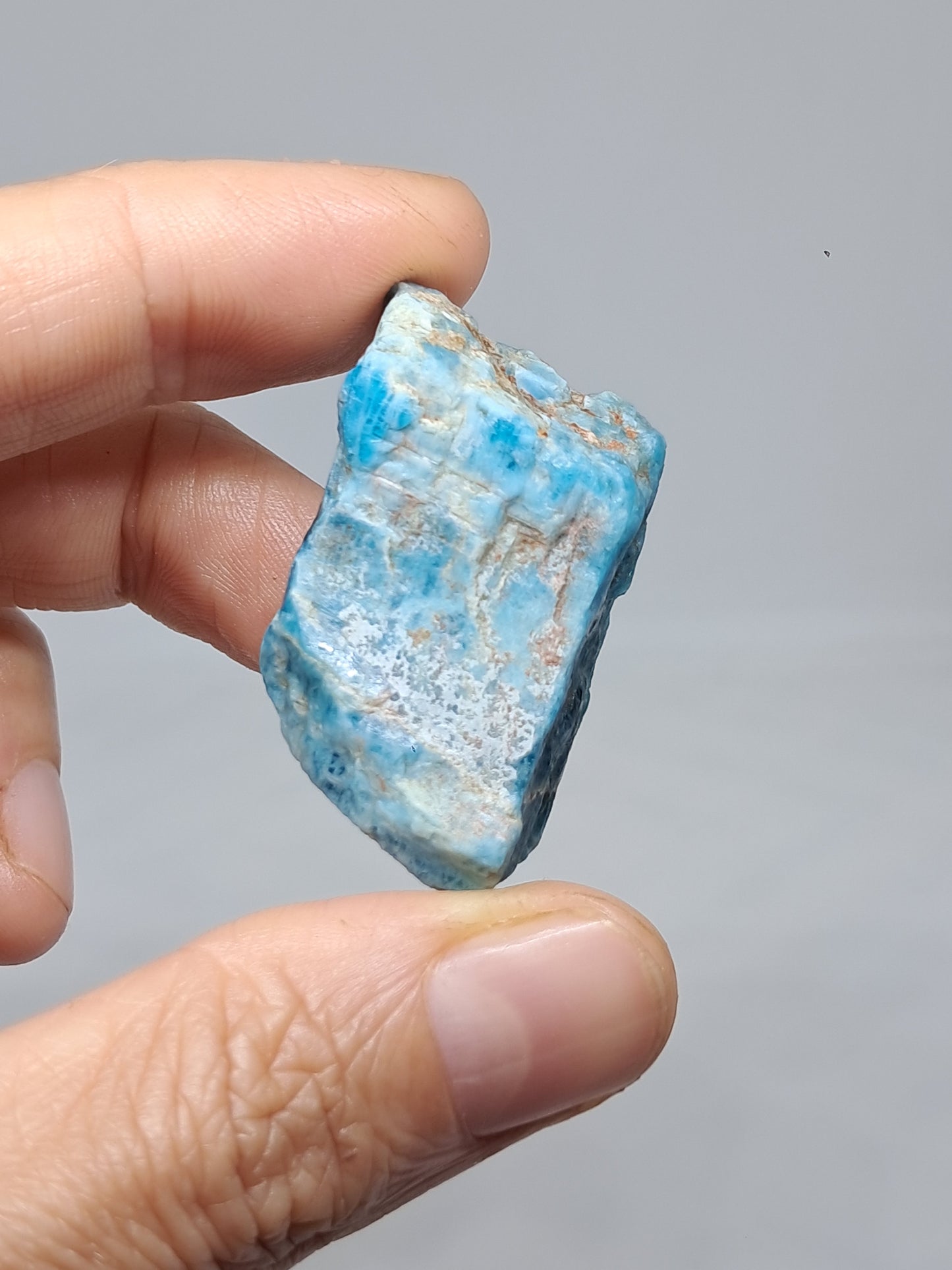 Piedra natural de apatita azul (Madagascar) n.° AP3