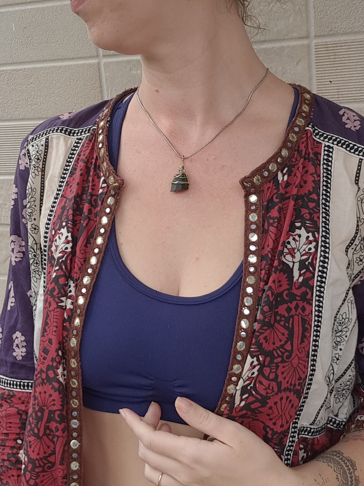 Diopside Pendant | Handcrafted Jewelry #JL54