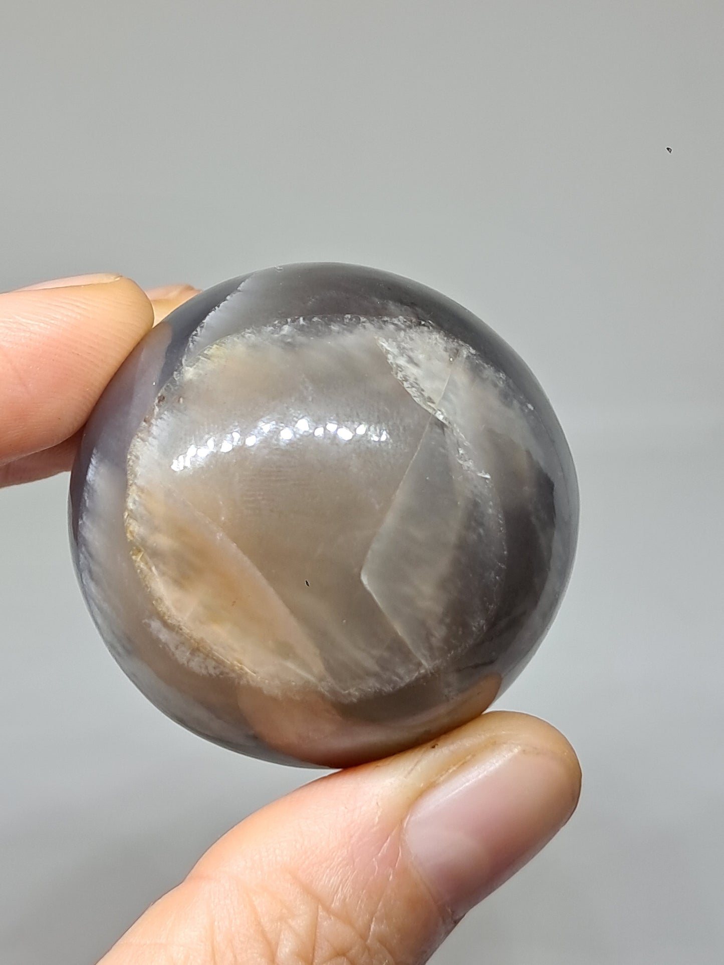 Grey Moonstone Sphere | Silver Sheen | Good Quality Natural Stone