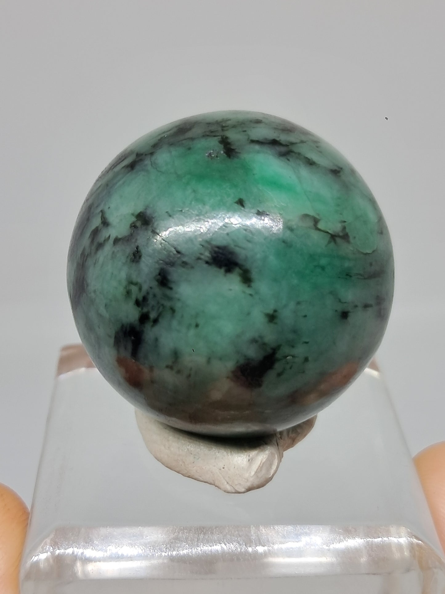 Esfera esmeralda | Piedra pulida | Cristal natural #EM7