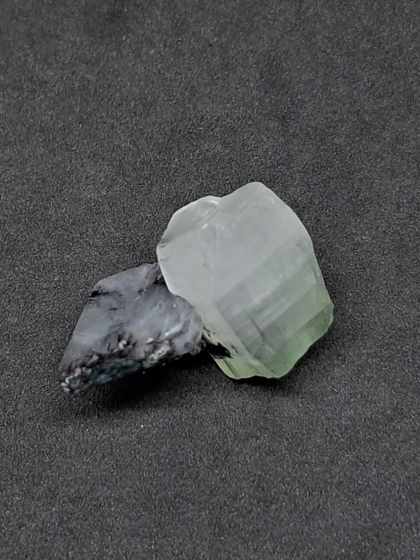 Green Apophyllite with Stilbite (Fluorapophyllite) (Ajanta) Natural Crystal | Mineral Specimen #GA39